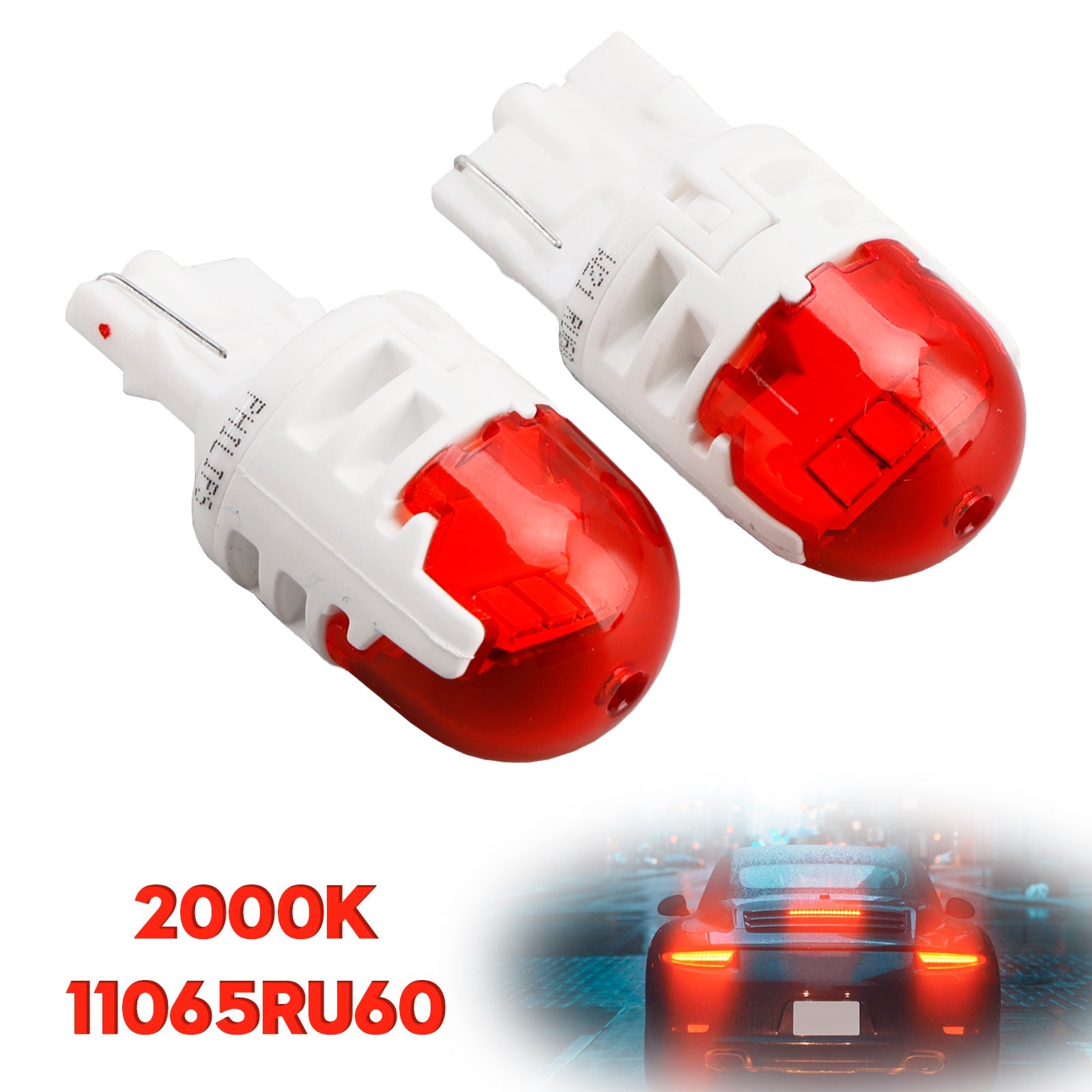 Car Light LED-RED Ultinon Pro6000 W21W 11065RU60 For PHILIPS