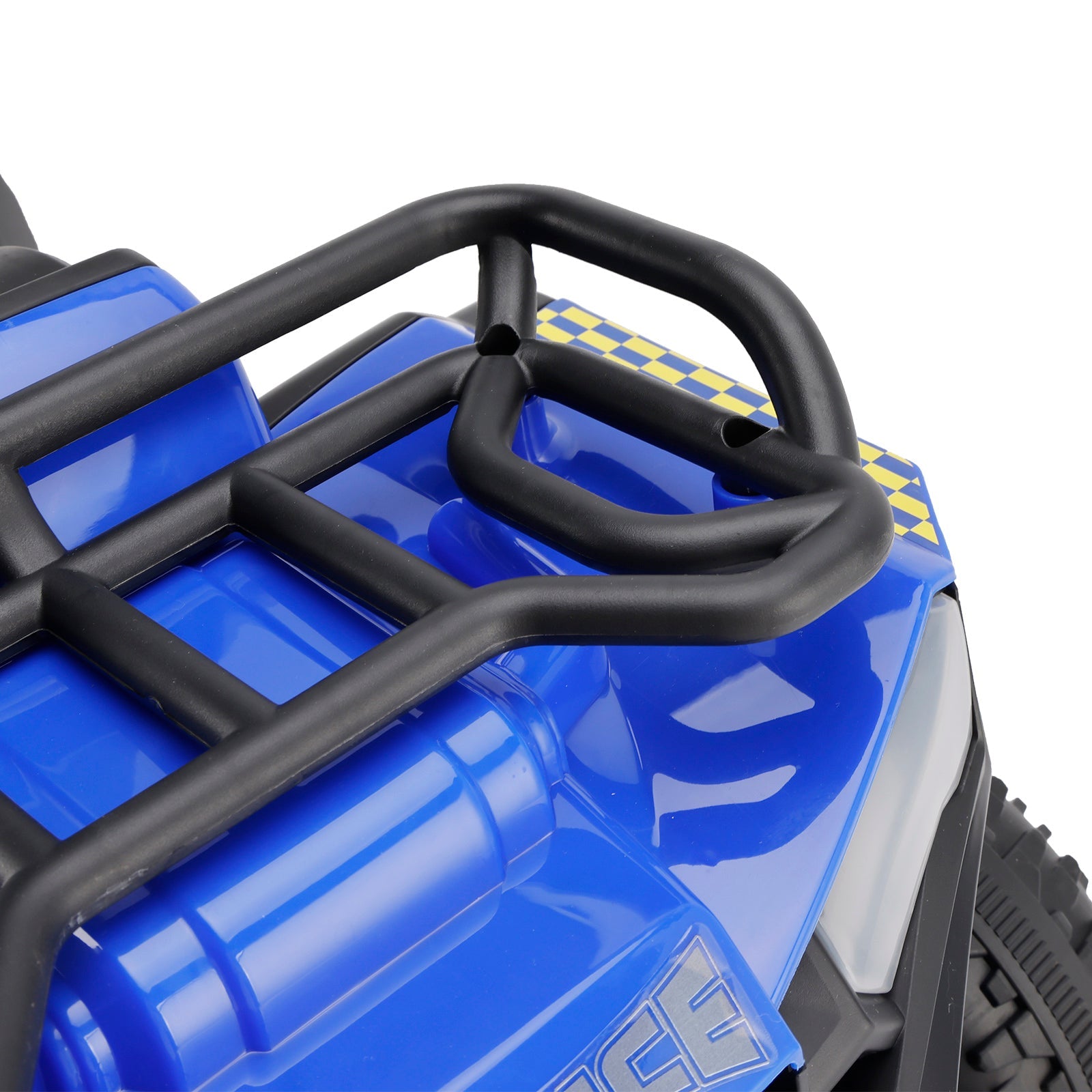 Dual Electric 6V Ride On Atv Police Car For Kid Toy Off-Road 4 Wheeler Car