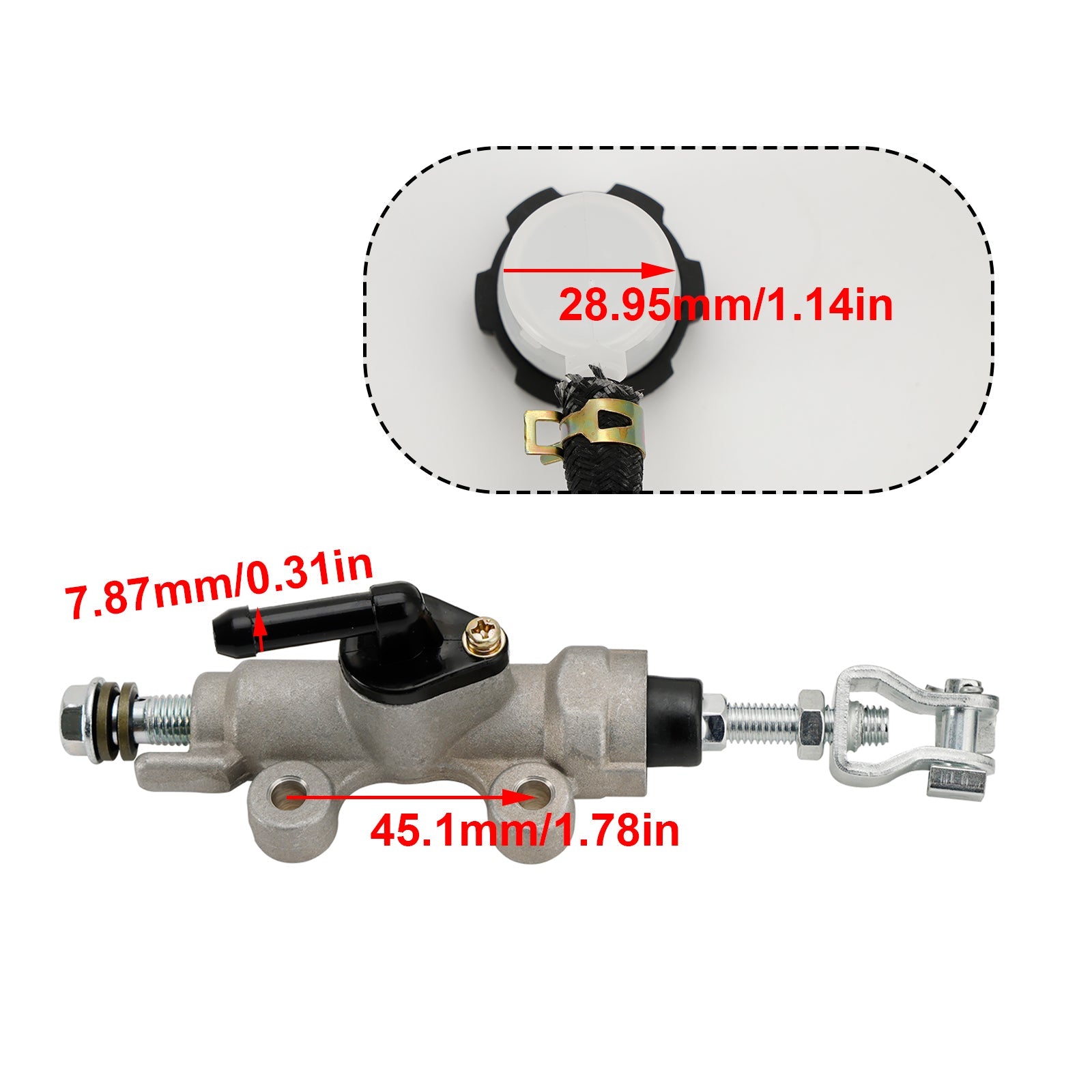 Cilindro maestro de freno trasero apto para Honda TRX400EX 1999-2008 43510-HN1-006