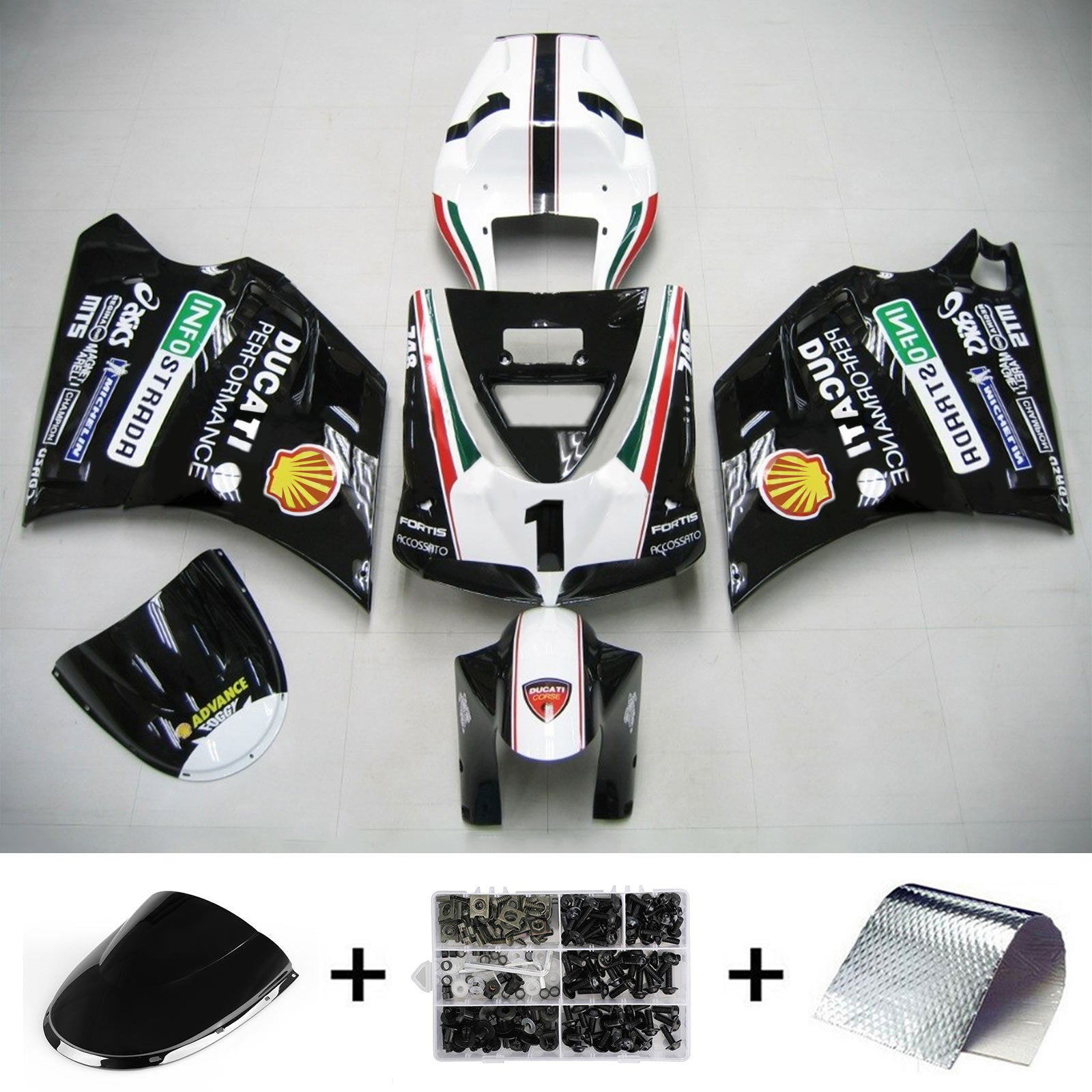 Ducati 996 748 1996-2002 Fairing Kit Bodywork ABS