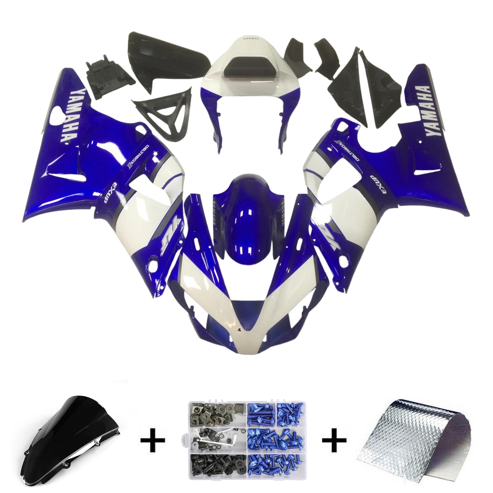 Yamaha YZF 1000 R1 2000-2001 Fairing Kit Bodywork Plastic ABS