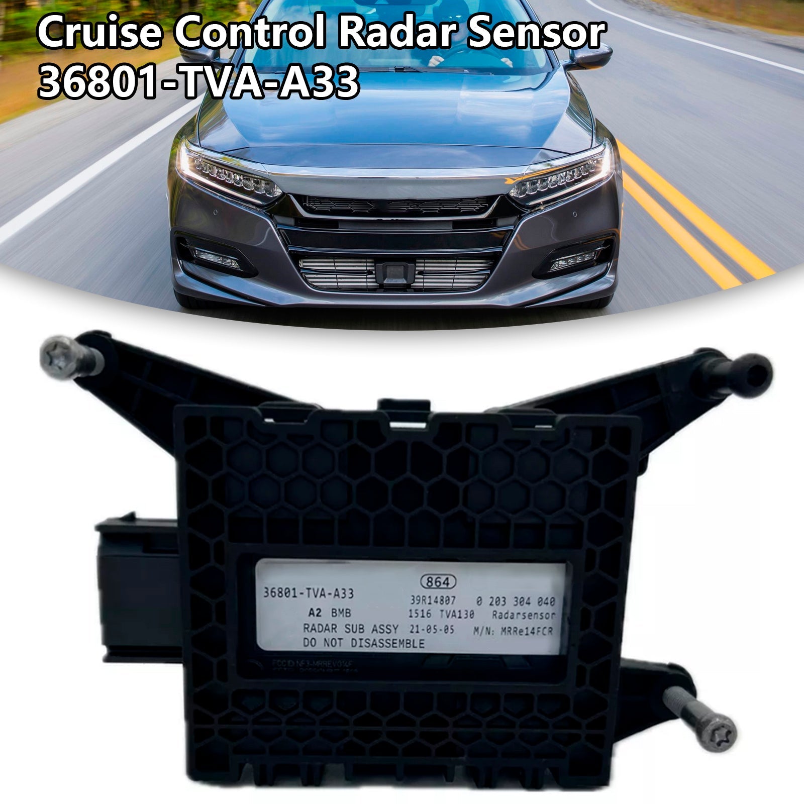 Radar Cruise Control Distance Sensor 36801-TVA-A33 For Honda Accord 2018-2023