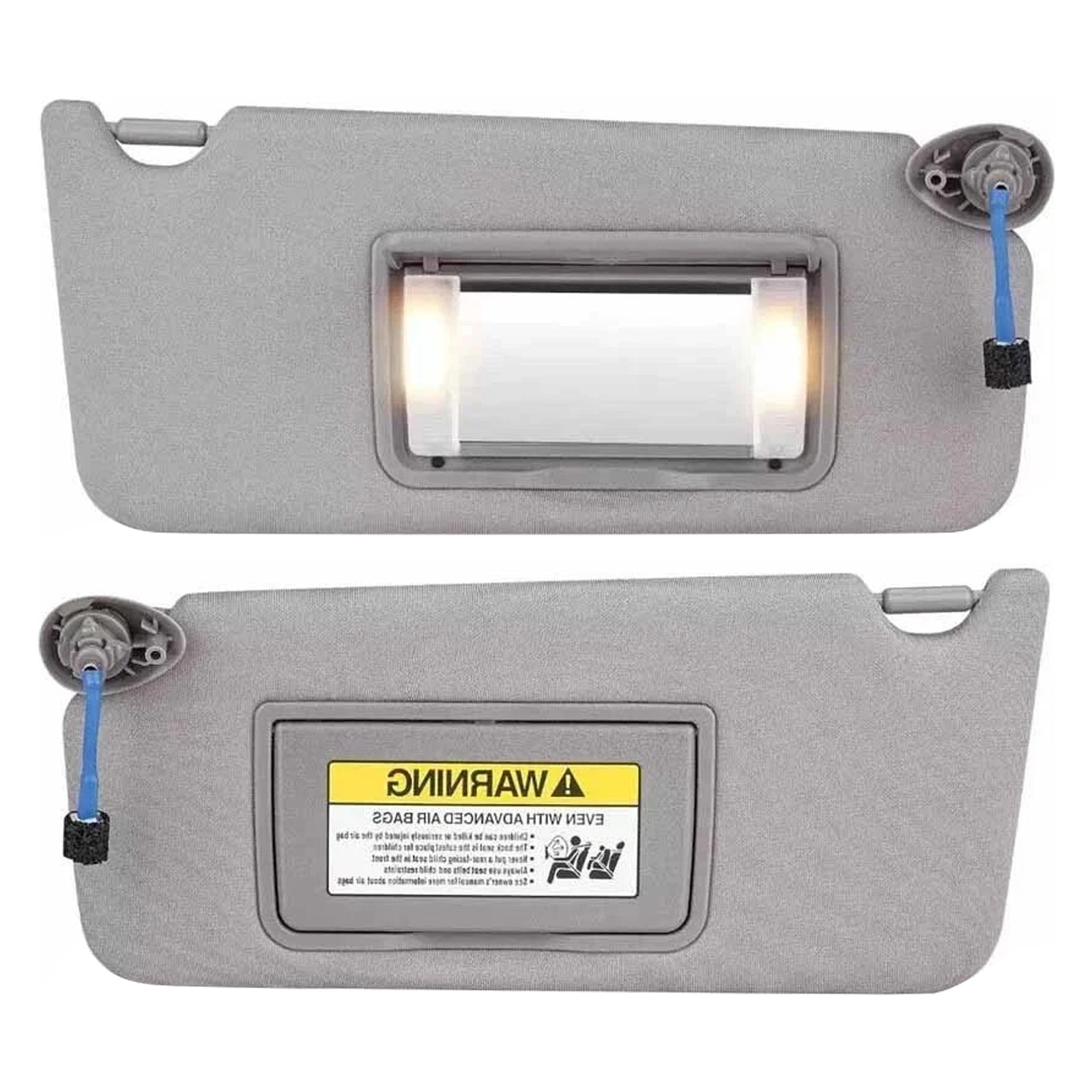 Pair Of Gray Sun Visor 83280TA5A51ZA For Honda Accord 2008-2017