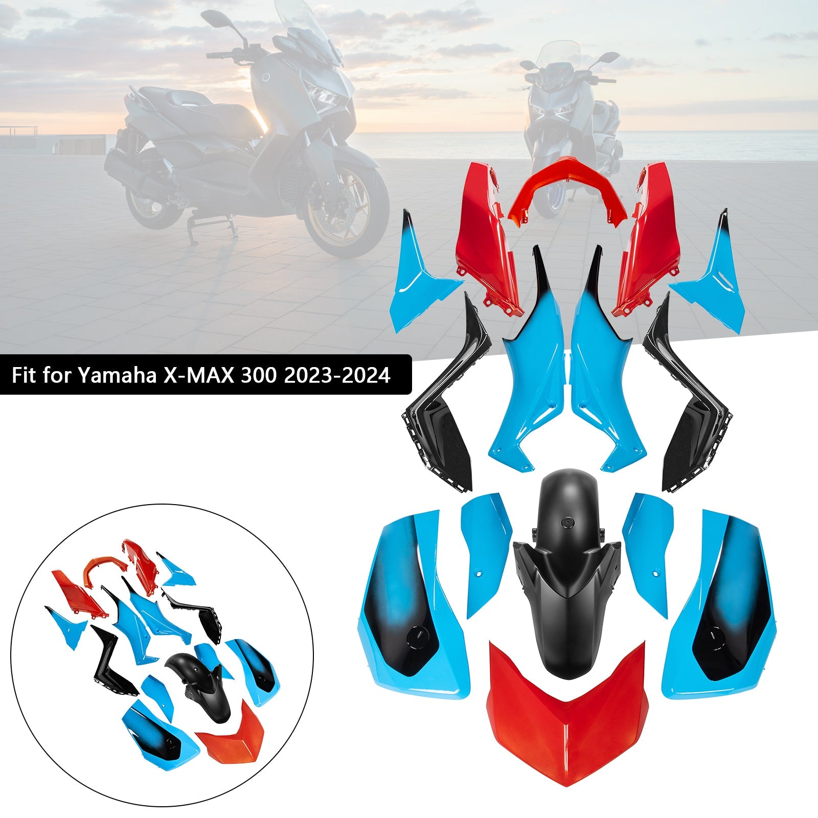 Yamaha X-MAX 300 XMAX 2023-2024 Fairing Kit