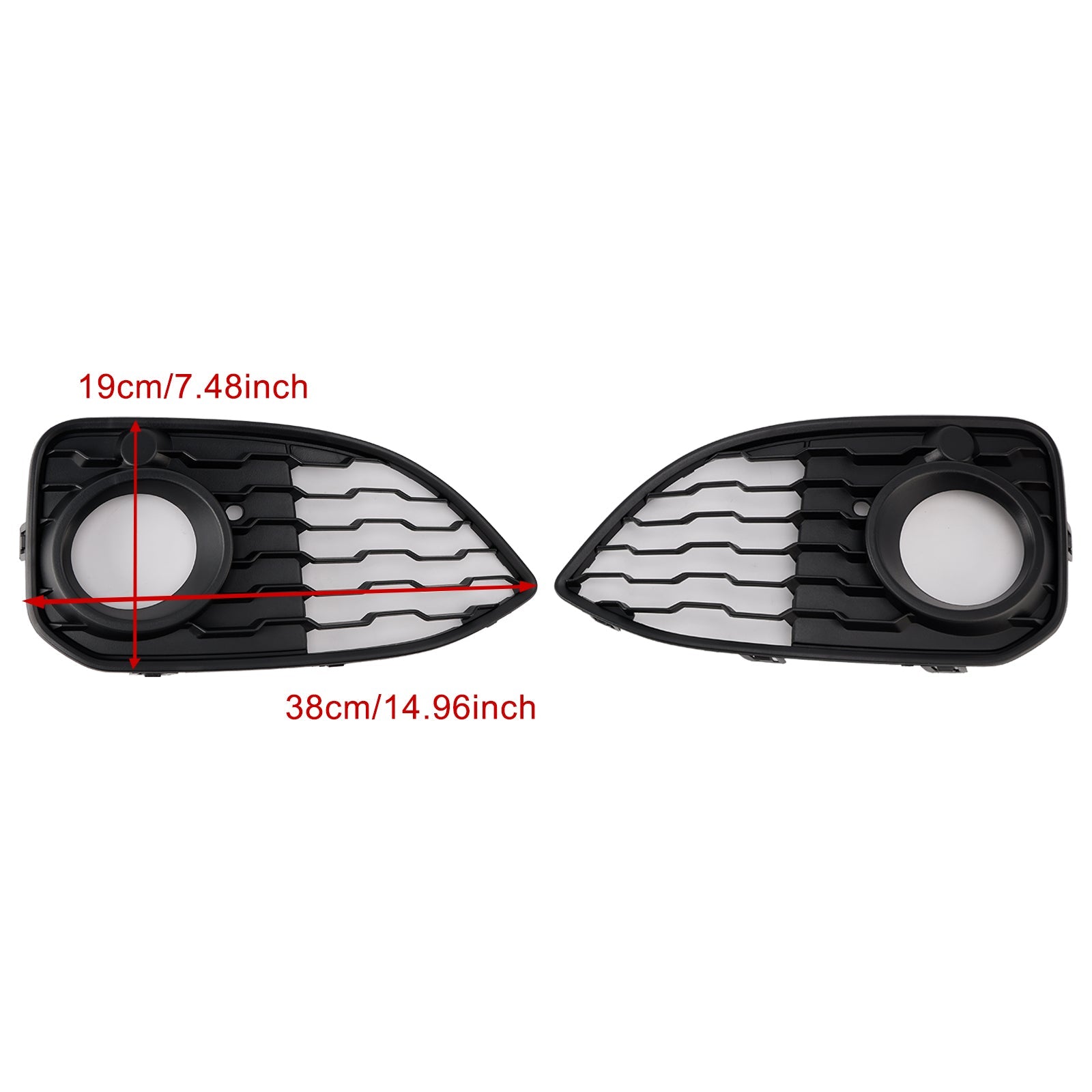 2015-2019 BMW 1 Series F20 F21 LCI M-Sport 2PCS Fog Light Cover Grille