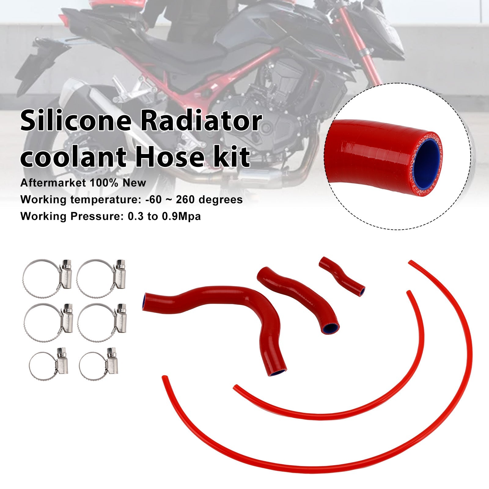 2023-2025 Honda XL750 Transalp Silicone Radiator coolant Hose Kit