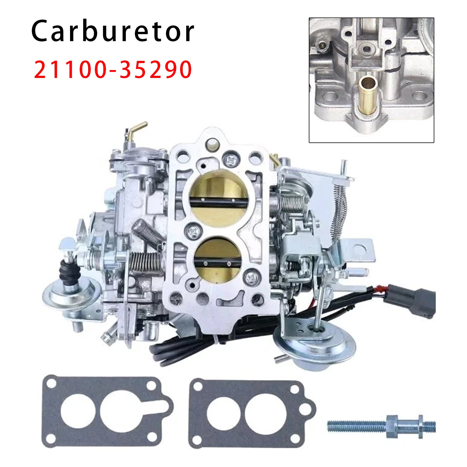 Carburetor W/ Round Plug 21100-35290 For Toyota 22R Engine