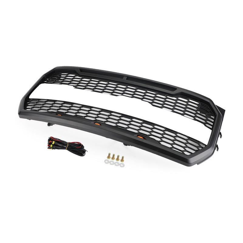 Replacement ABS Front Bumper Grille Grill W/ LED Fit Ford F150 2015-2017 Raptor