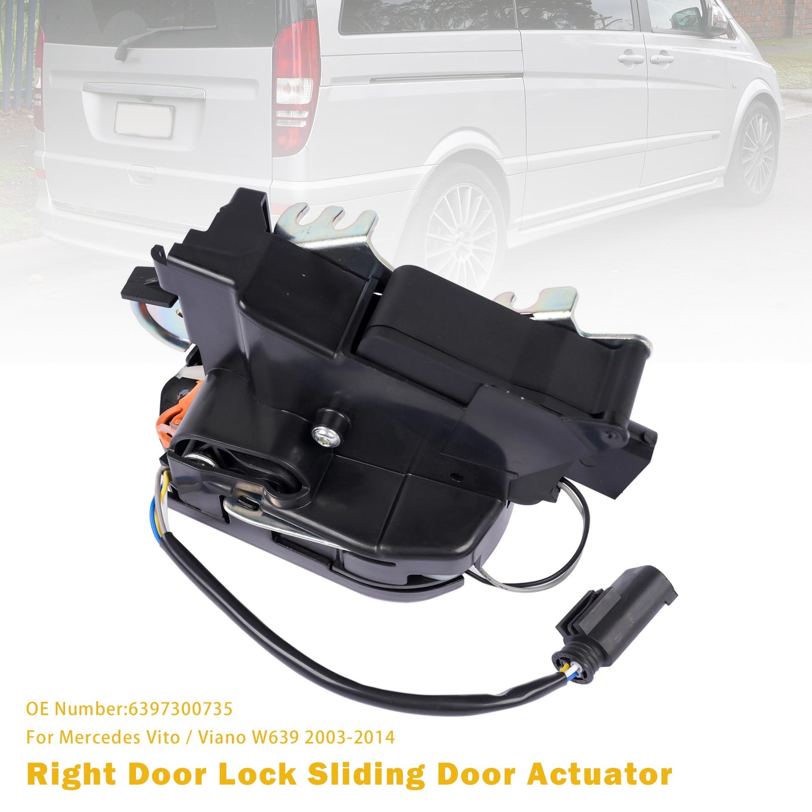 2003-2014 Mercedes Vito Viano W639 Right Door Lock Sliding Door Actuator 6397300735