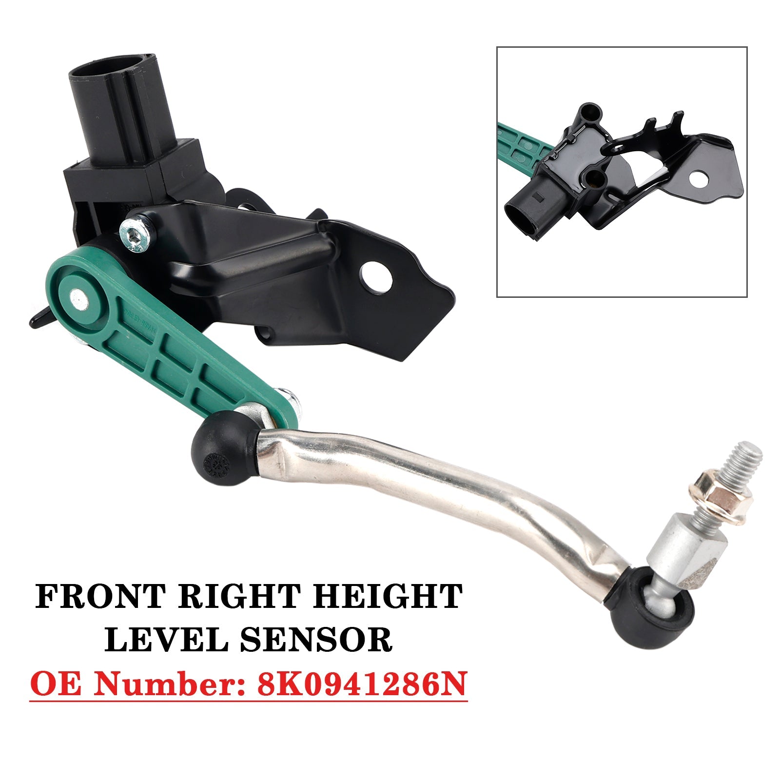 2007-2015 Audi A4 Headlight Range Adjustment Sensor Front Right 8K0941286N