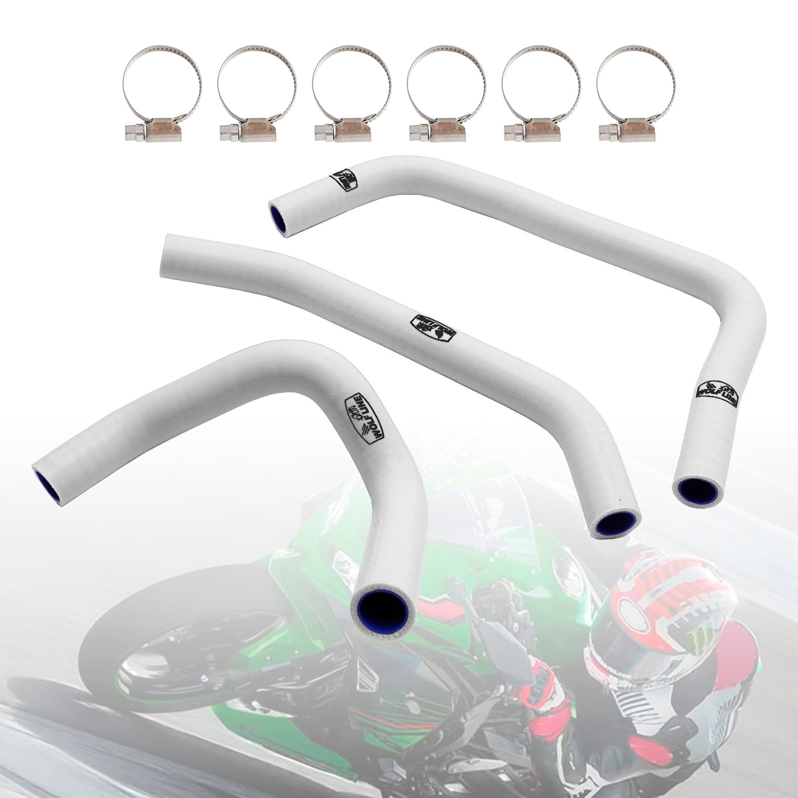 Silicone Radiator coolant Hose kit For Kawasaki ZX4R ZX-4RR 2023-2024