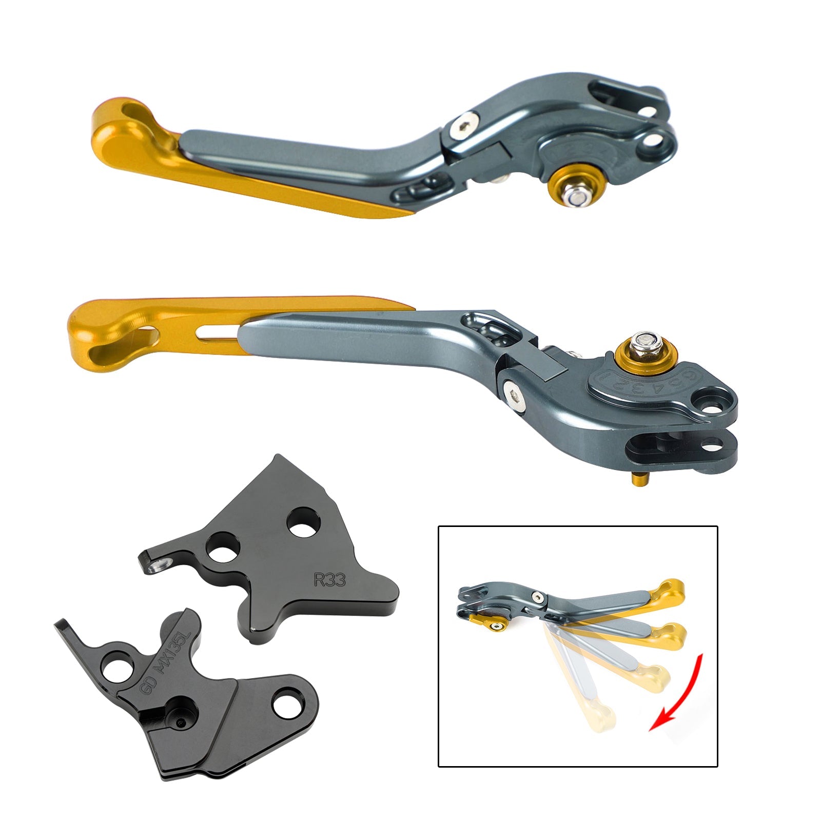 Adjustable Clutch Brake Lever fit for YAMAHA YBR125 2005-2014