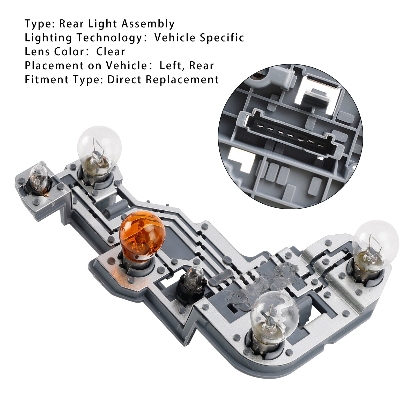 2007-2010 MERCEDES BENZ C CLASS W204 ESTATE C63 PRE-FACELIFT LH Rear Lamp Bulb Holder A2048201700