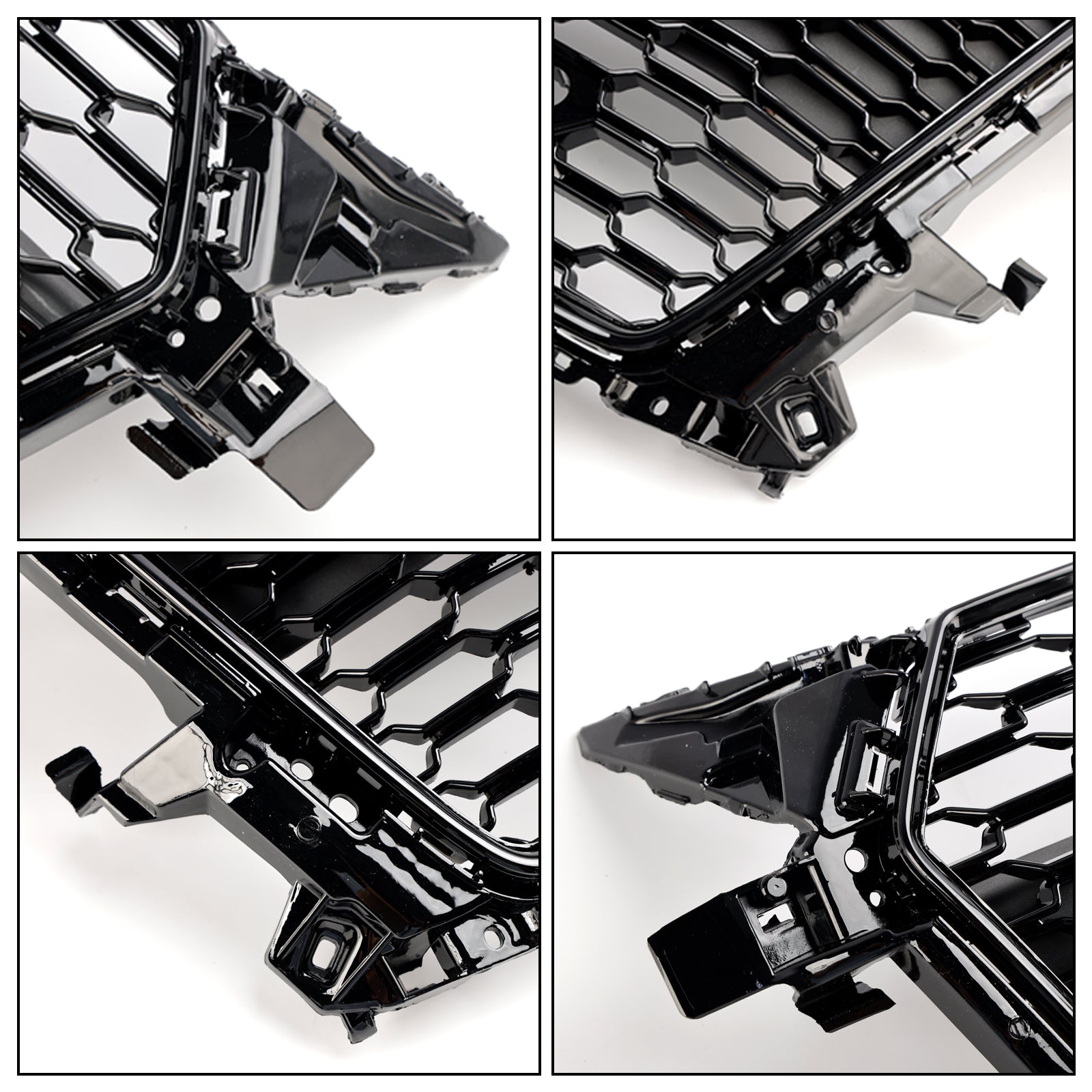 RS Style Front Honeycomb Grille Grill Fit Audi TT MK3 FV 8S 2014-2023