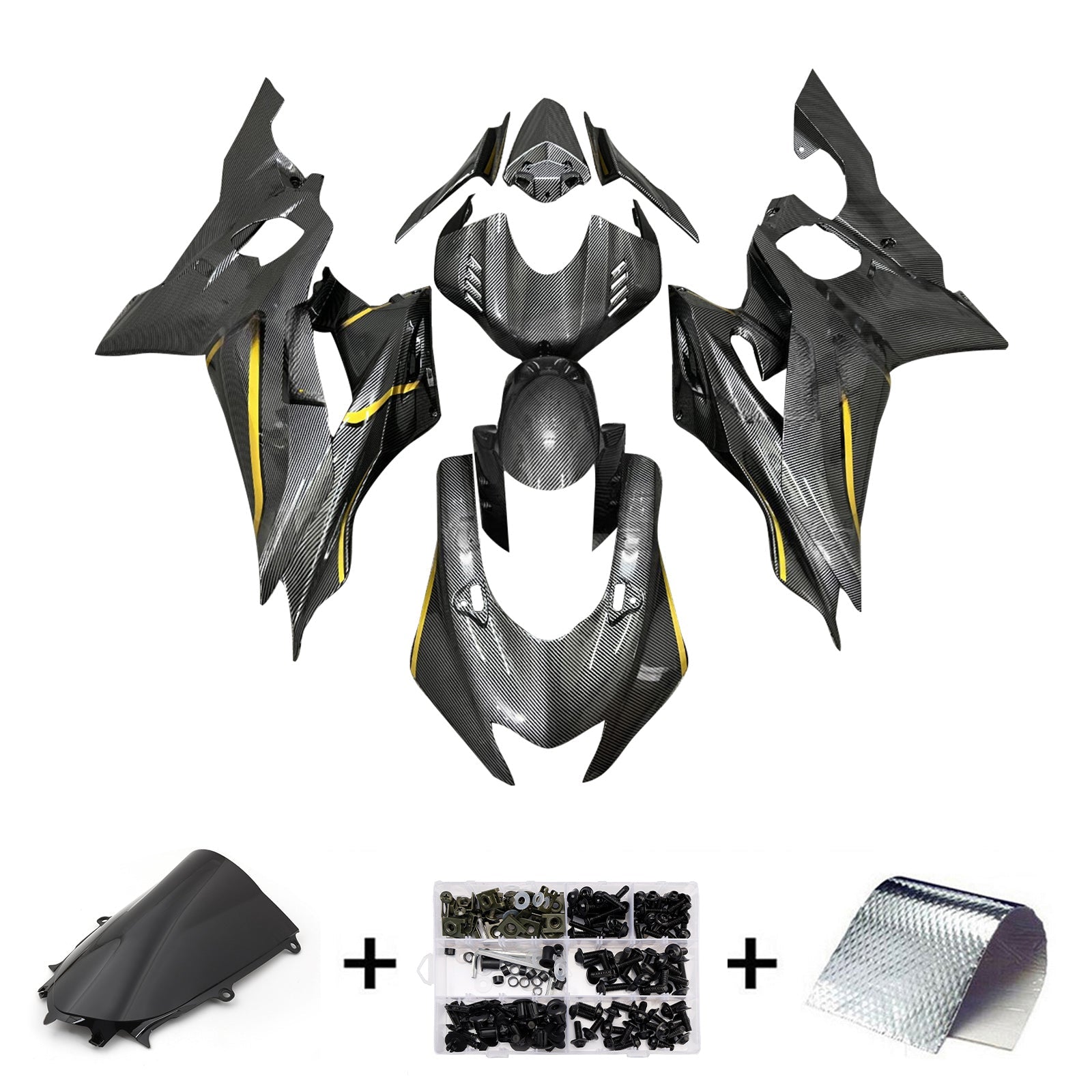 Injection Fairing Kit Bodywork Plastic ABS fit For Yamaha YZF-R6 2017-2023