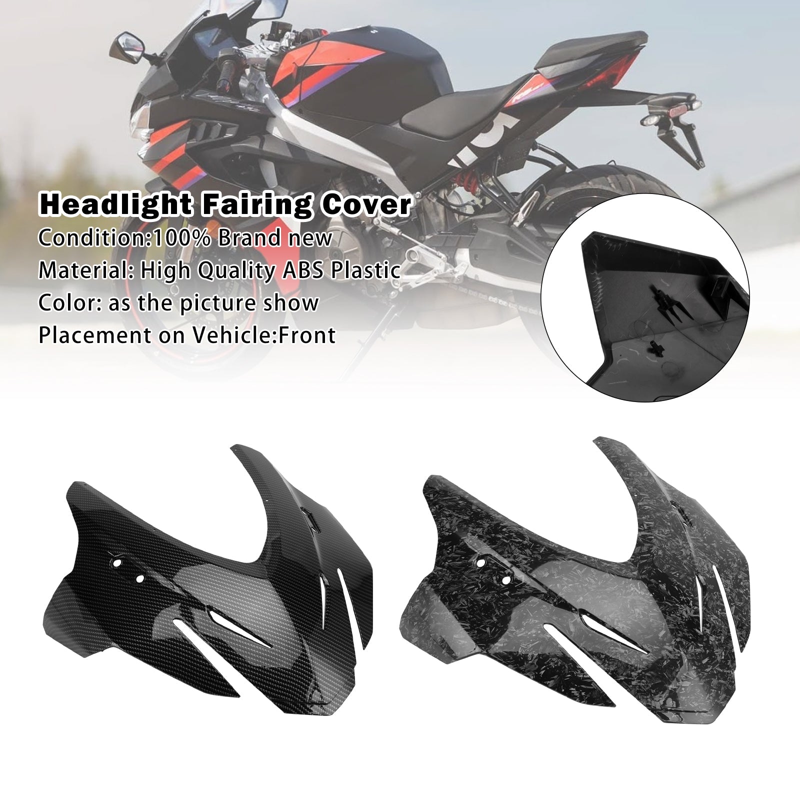 2024-2025 Aprilia RS457 RS 457 Headlight Fairing Windshield Cover