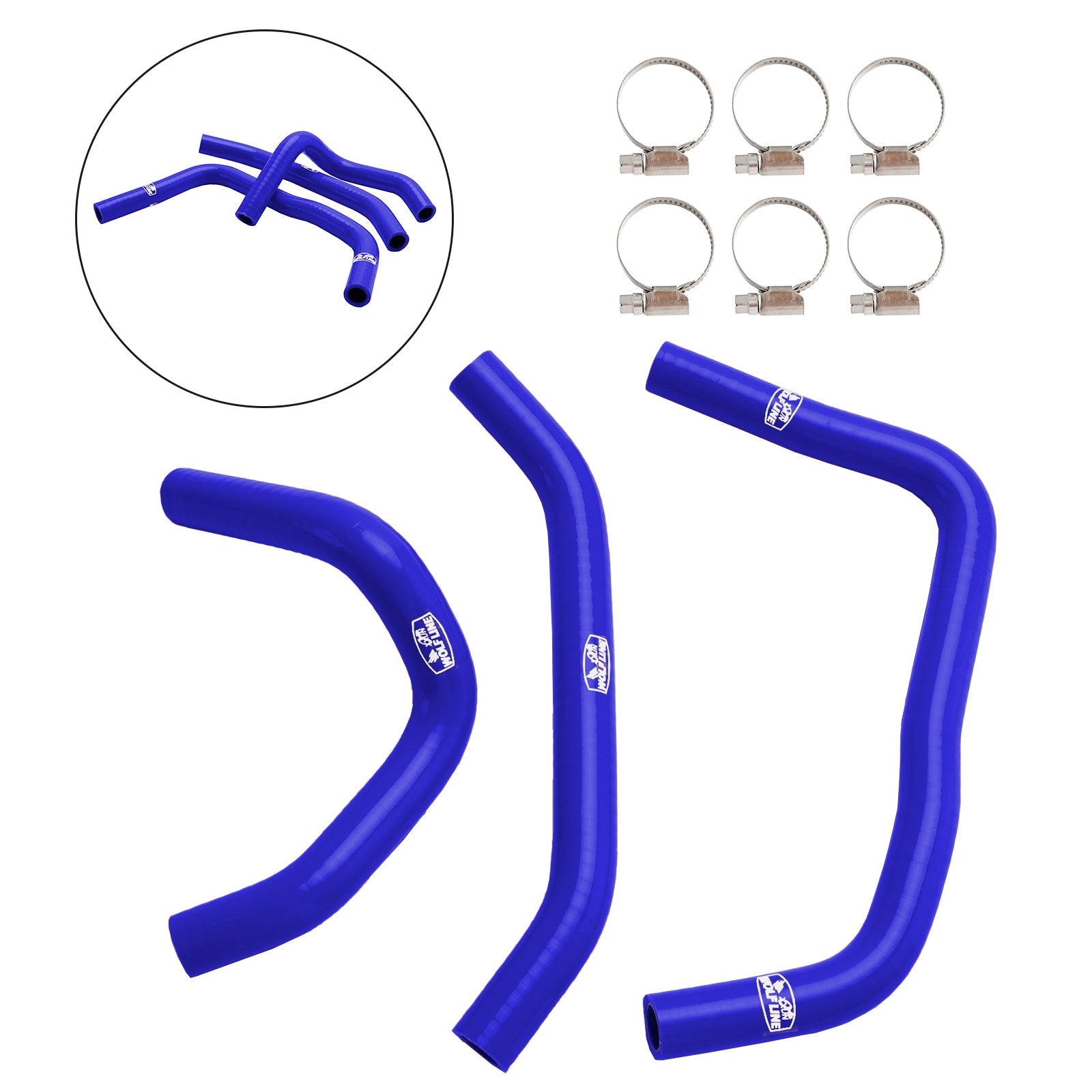 Silicone Radiator coolant Hose kit For Kawasaki ZX4R ZX-4RR 2023-2024