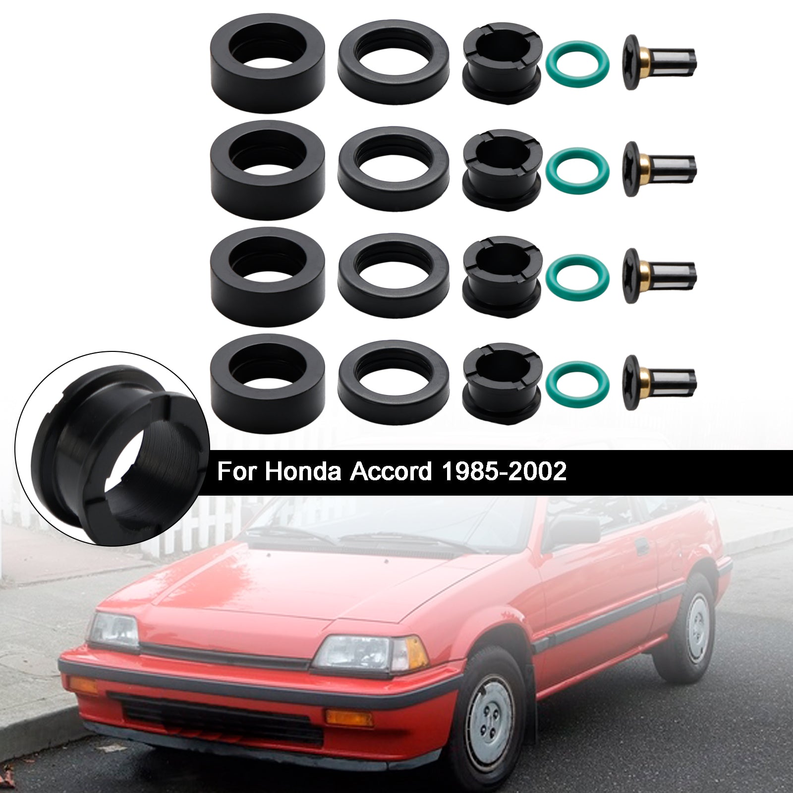 Fuel Injector Repair Kit O-Rings Seals Fit Honda Accord 1985-2002 Civic CRX