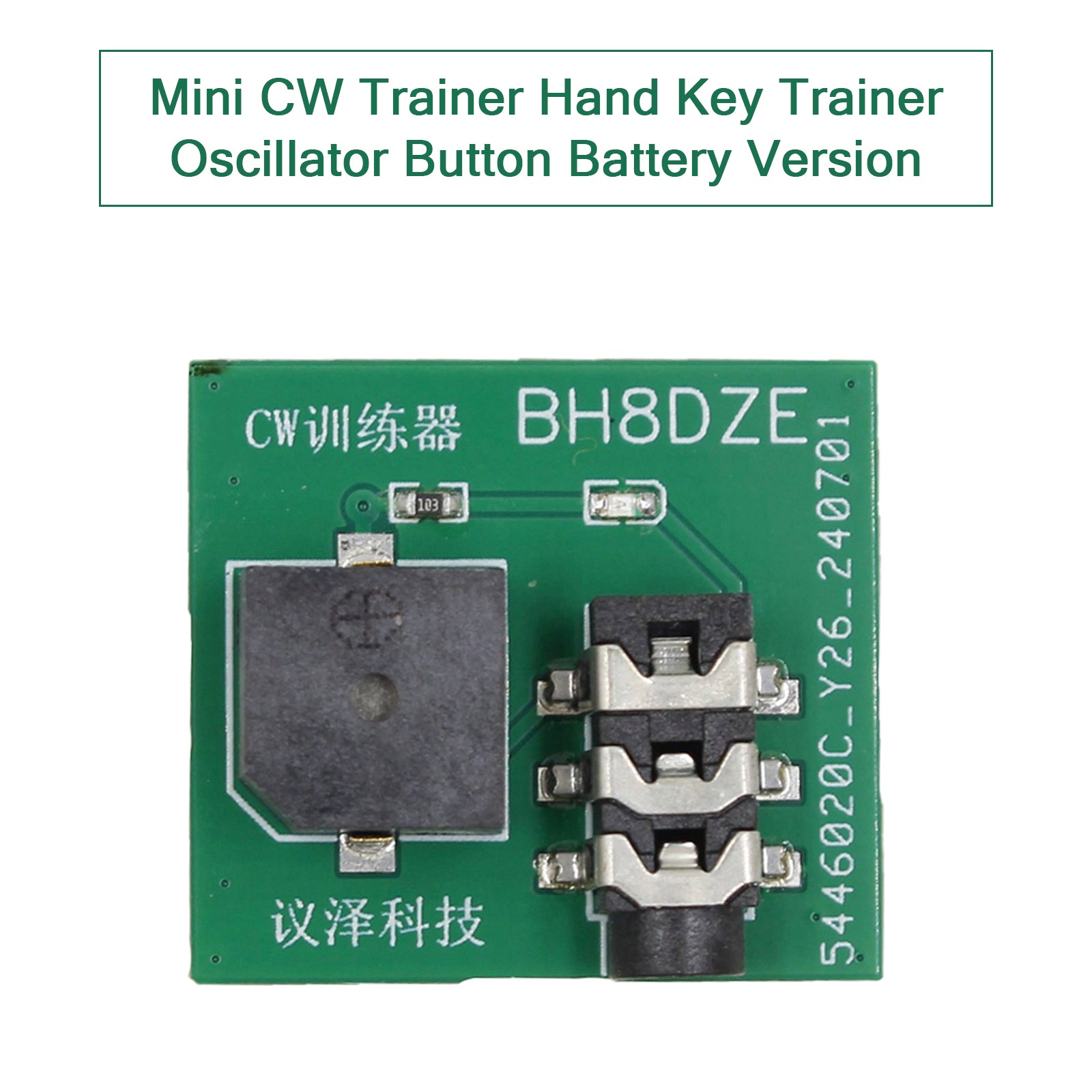 Mini CW Trainer Morse Code Trainer Hand Key Trainer Oscillator Button w Battery
