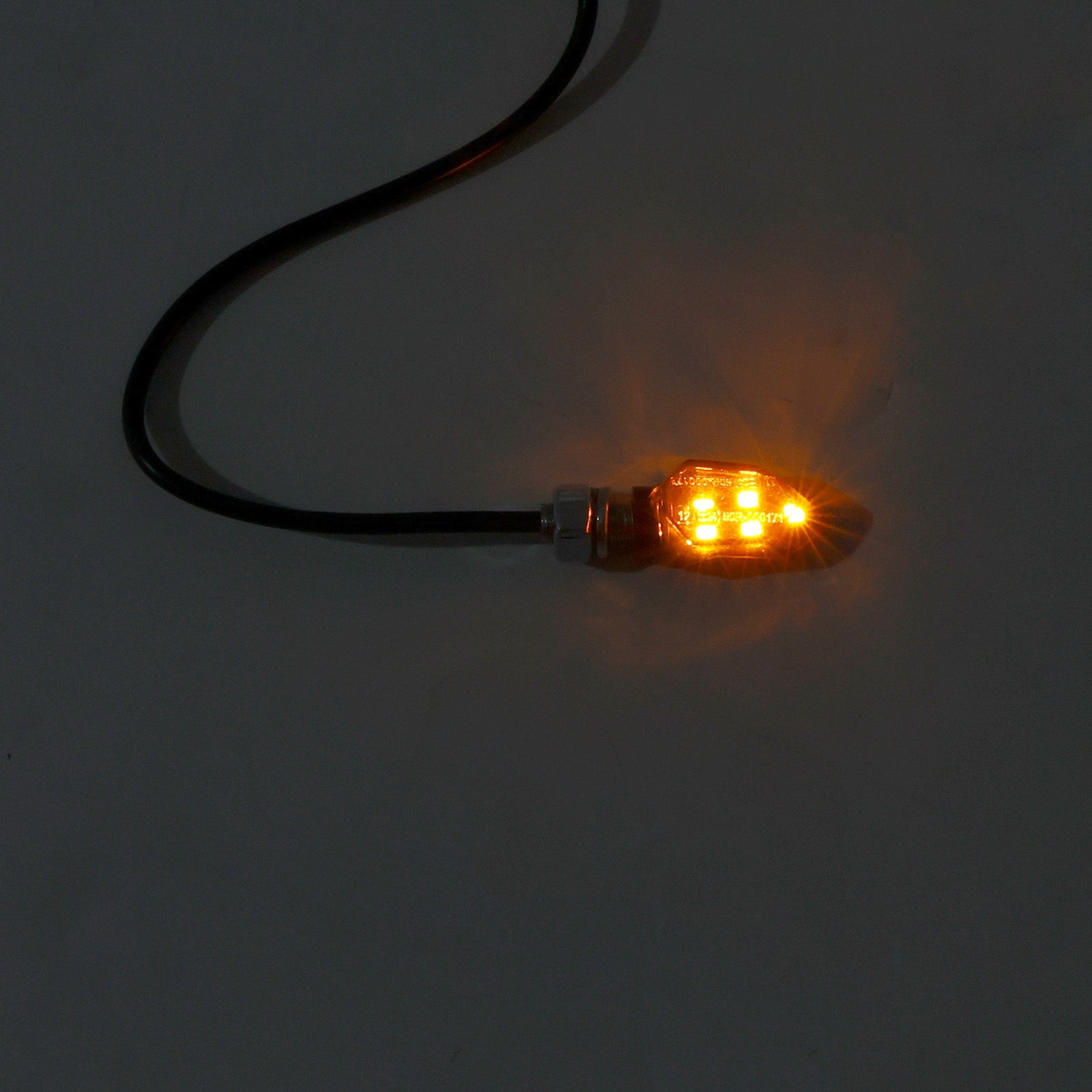 12V LED Turn Signal Indicator Light 8mm Universal Motorcycle For Kawasaki