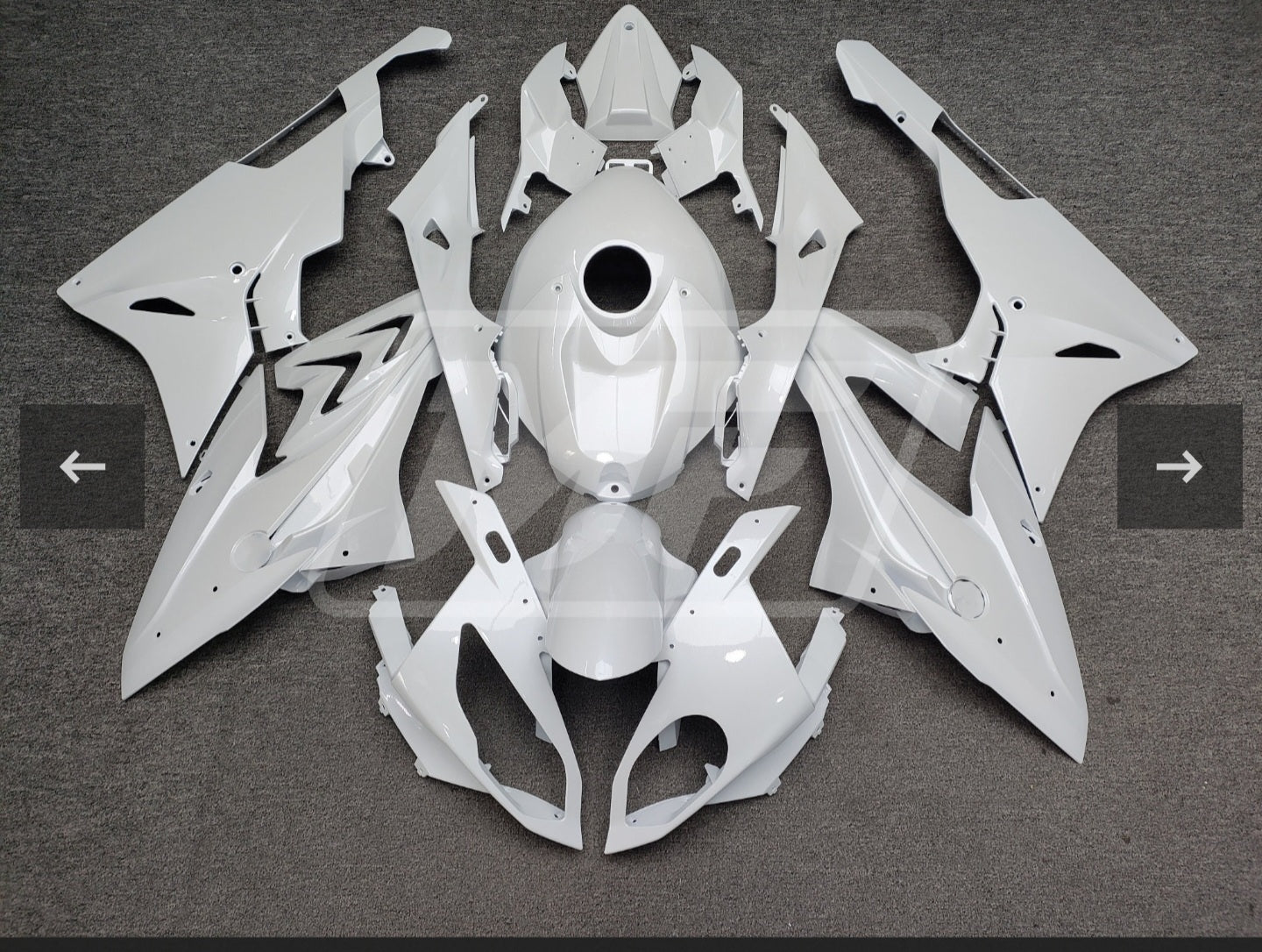 Pearl white customized Injection Fairing Kit Plastic ABS fit For 2015-2016 BMW S1000RR