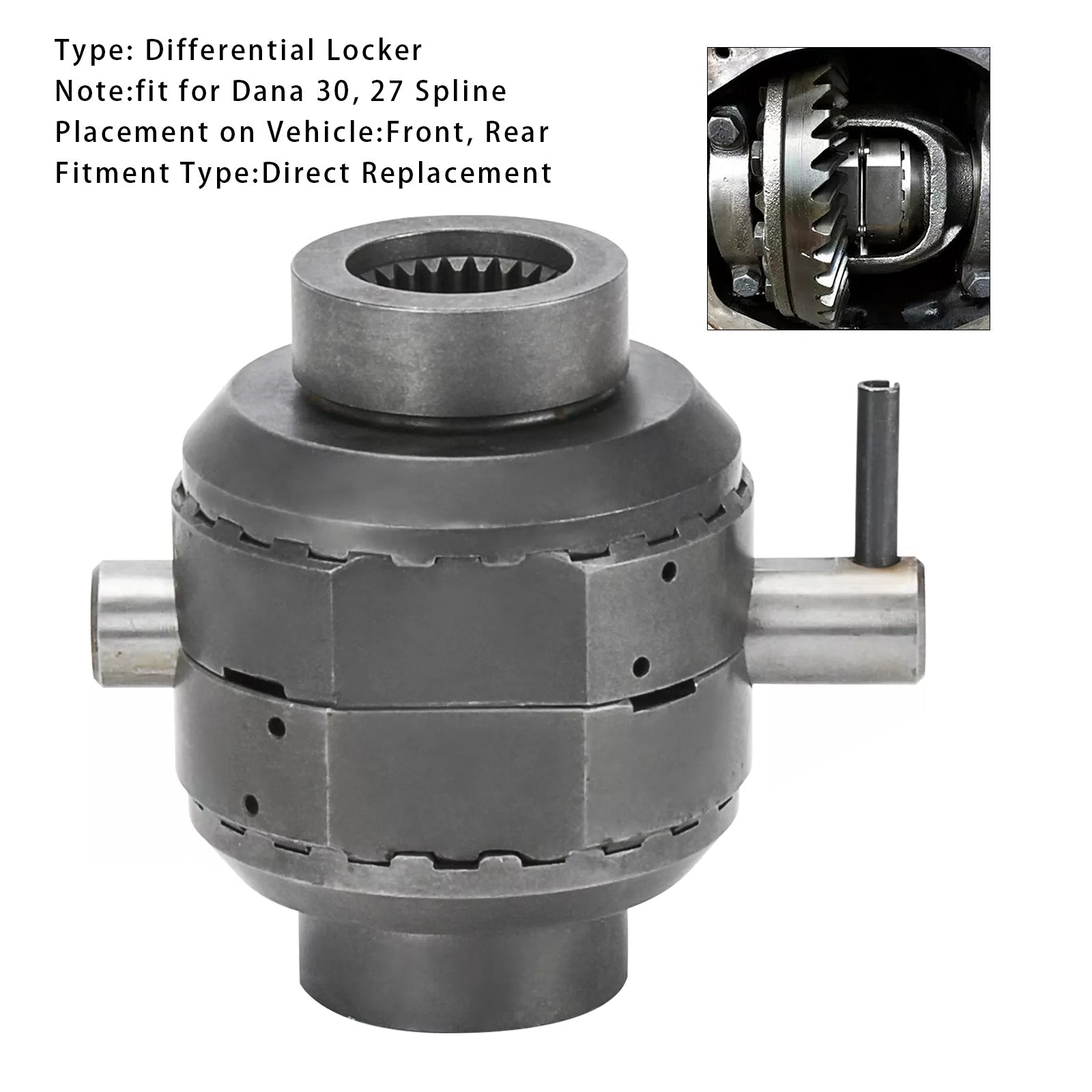 1997-2006 Jeep Wrangler Front fit Dana 30, 27 Spline Front Differential Locker SLD3027