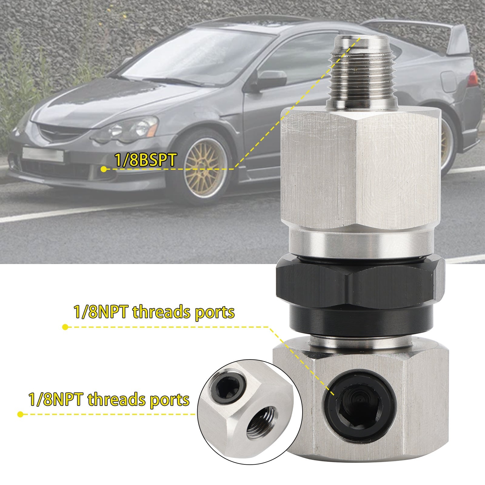 2002-2006 Honda Acura RSX K Series K20 K24 2x Oil Pressure Sensor Adapter