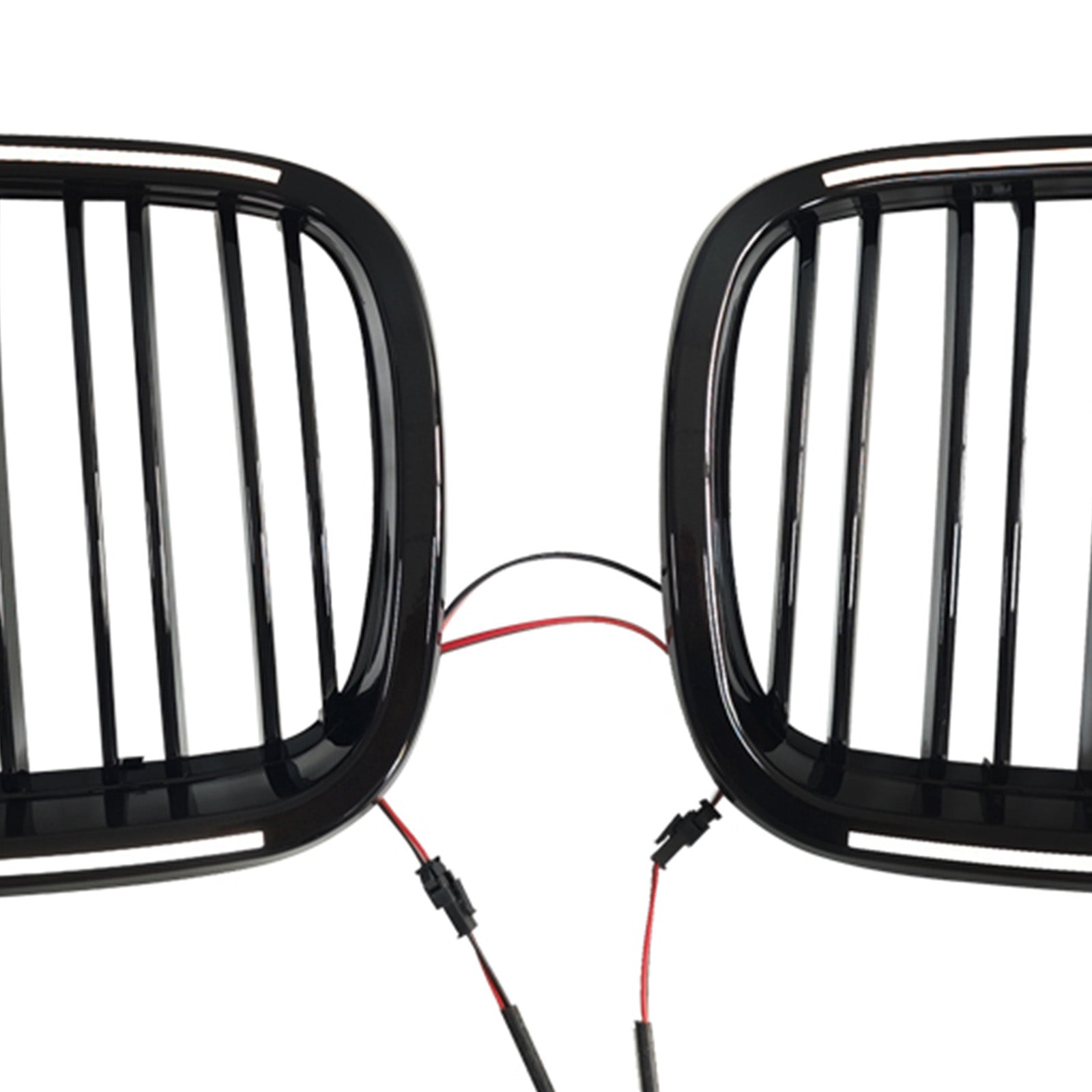 2007-2014 For BMW X6 E71 Gloss Black Front Bumper Kidney Grill Grille 51137185223 51137185224