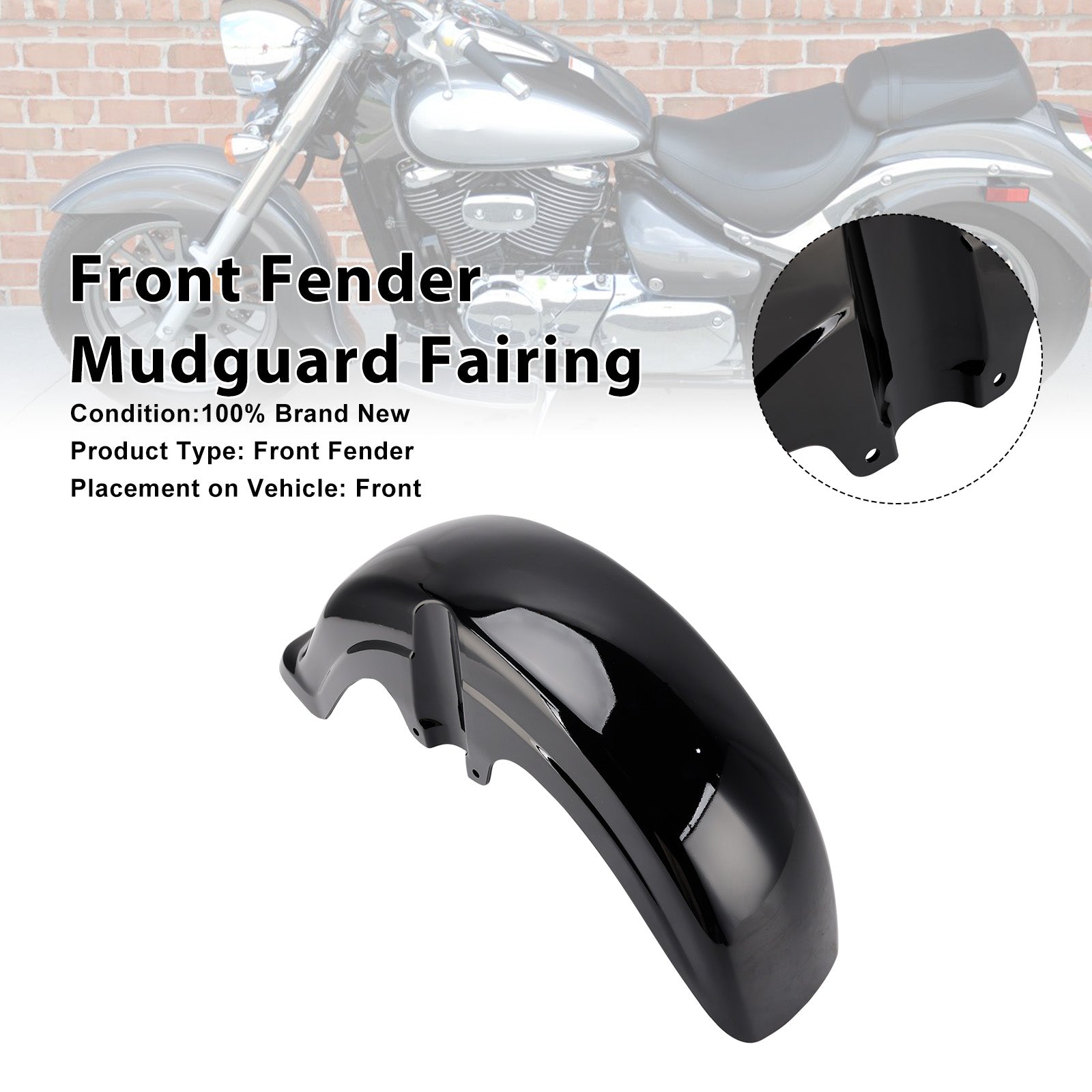 2001-2017 Suzuki Boulevard C50 Front Fender Fairing