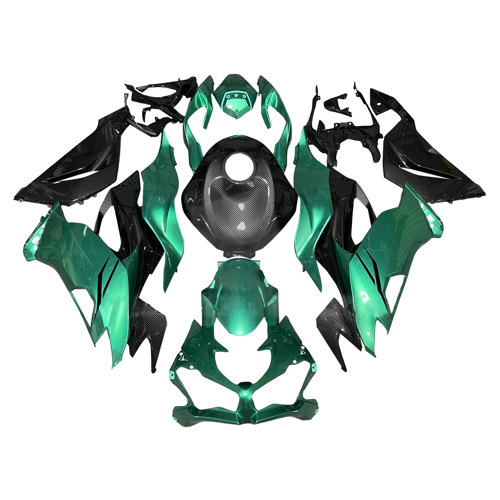 Injection Fairing Kit Bodywork Plastic ABS fit For Kawasaki ZX6R 2019-2023