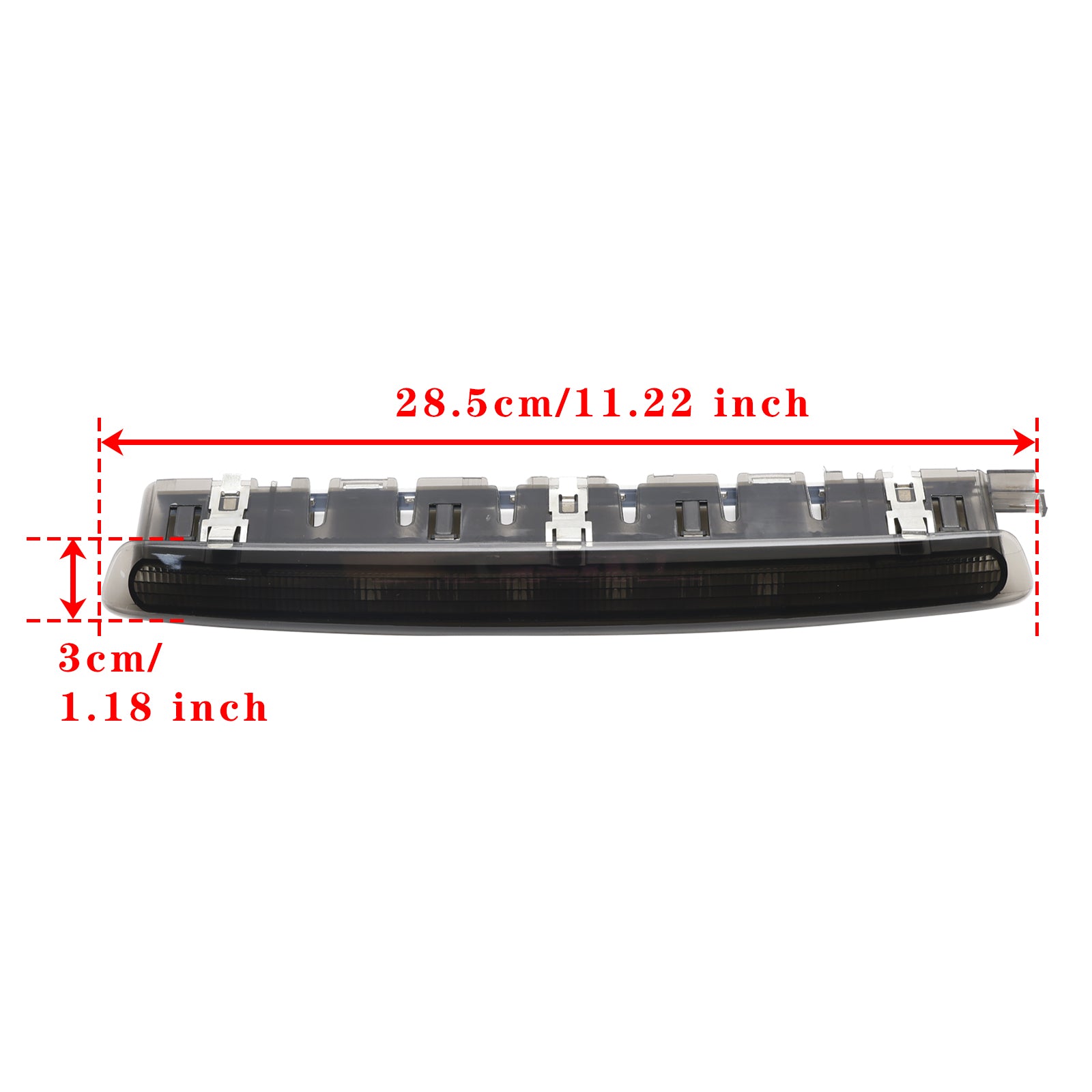 LED Rear High Level Third Brake Stop Light 6J0945097A For Seat Ibiza 09-2017 BLK