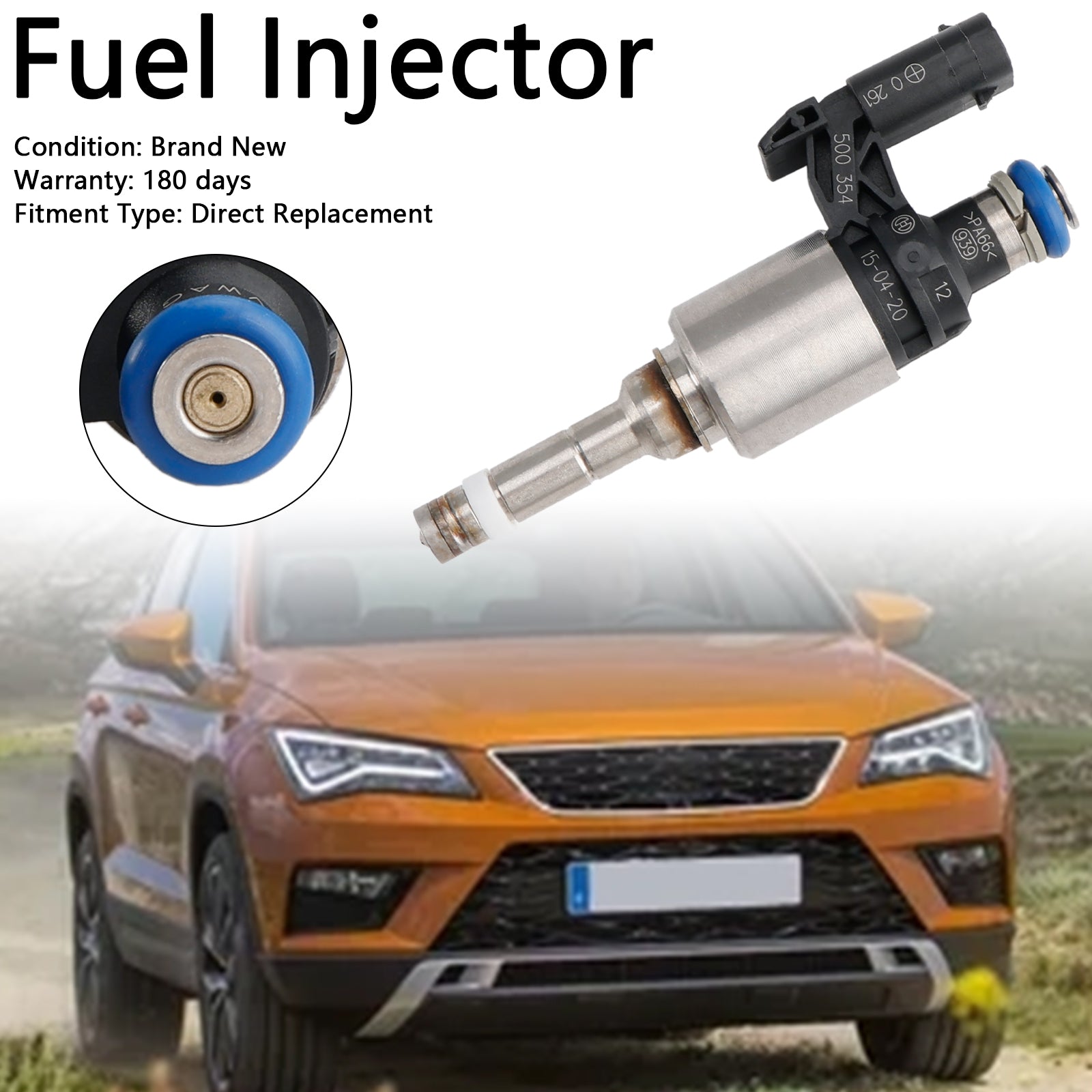 1PCS Fuel Injector 04E906036Q Fit Audi A3 Fit Seat Leon Fit Skoda Fit VW Passat