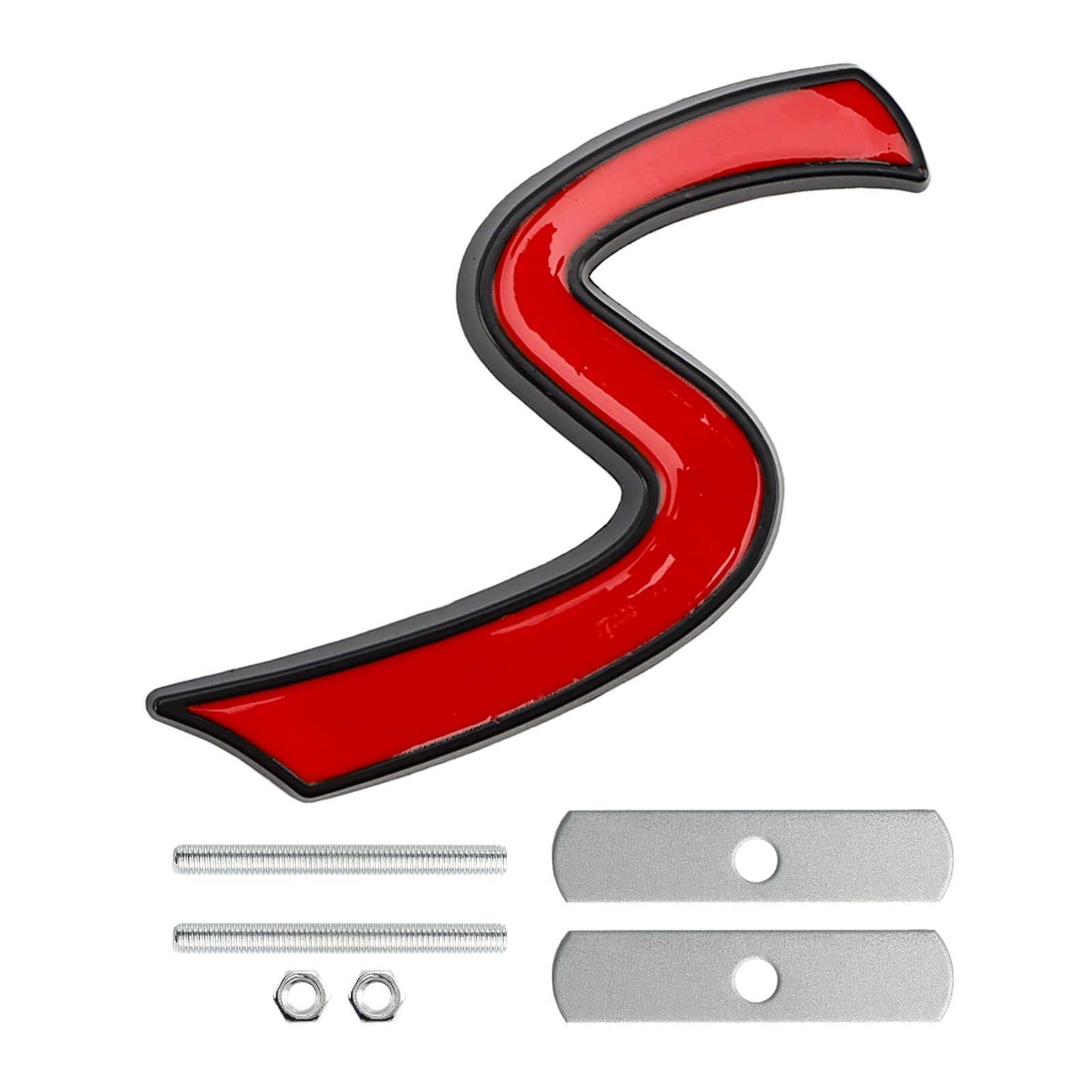 Front Grille S Emblem Decal Badge for MINI Cooper