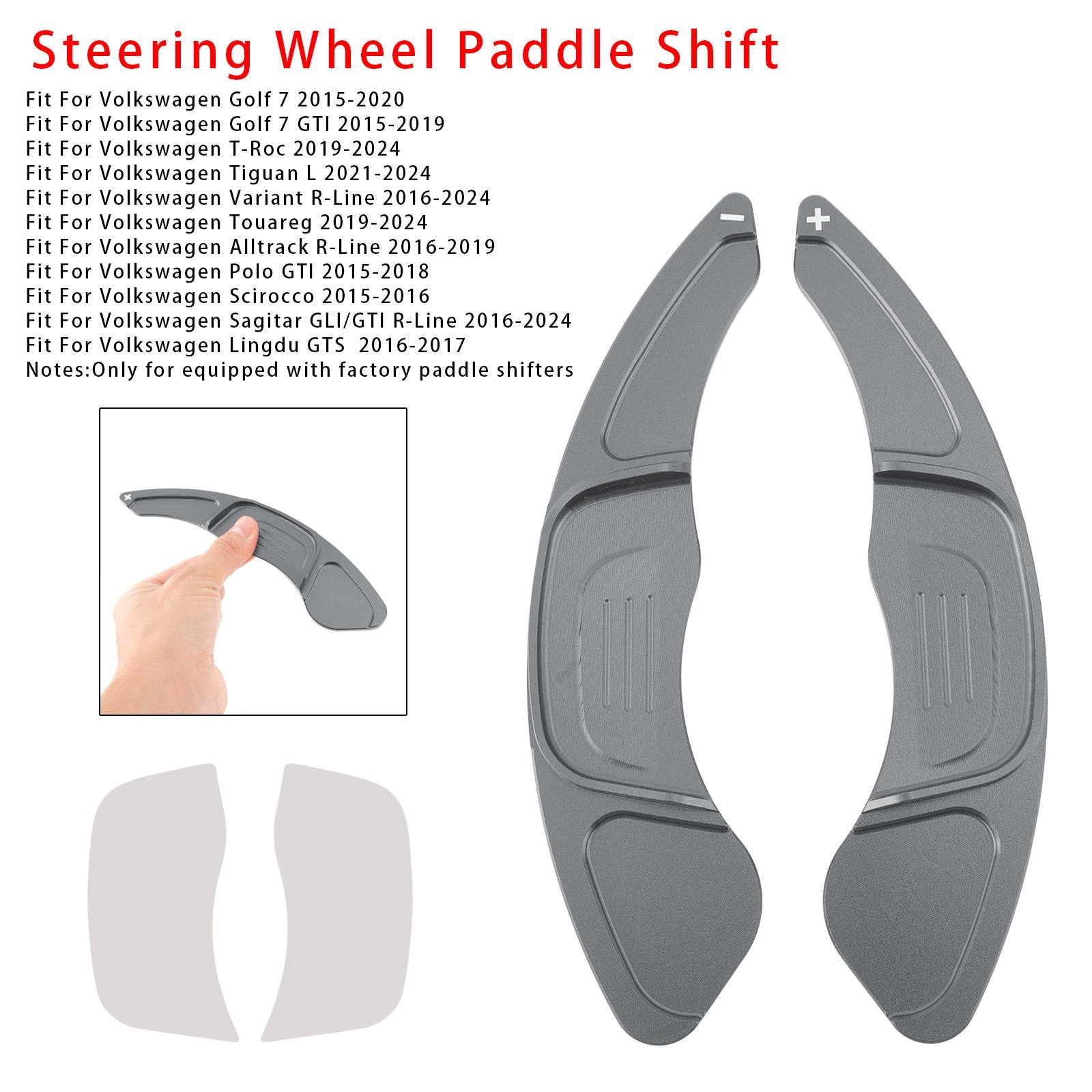Steering Wheel Paddle Shifter Extension For VW Golf 7 T-ROC