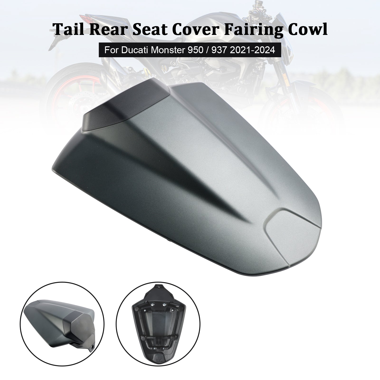 Tail Rear Seat Cover Fairing Cowl For Ducati Monster 950 937 2021-2024