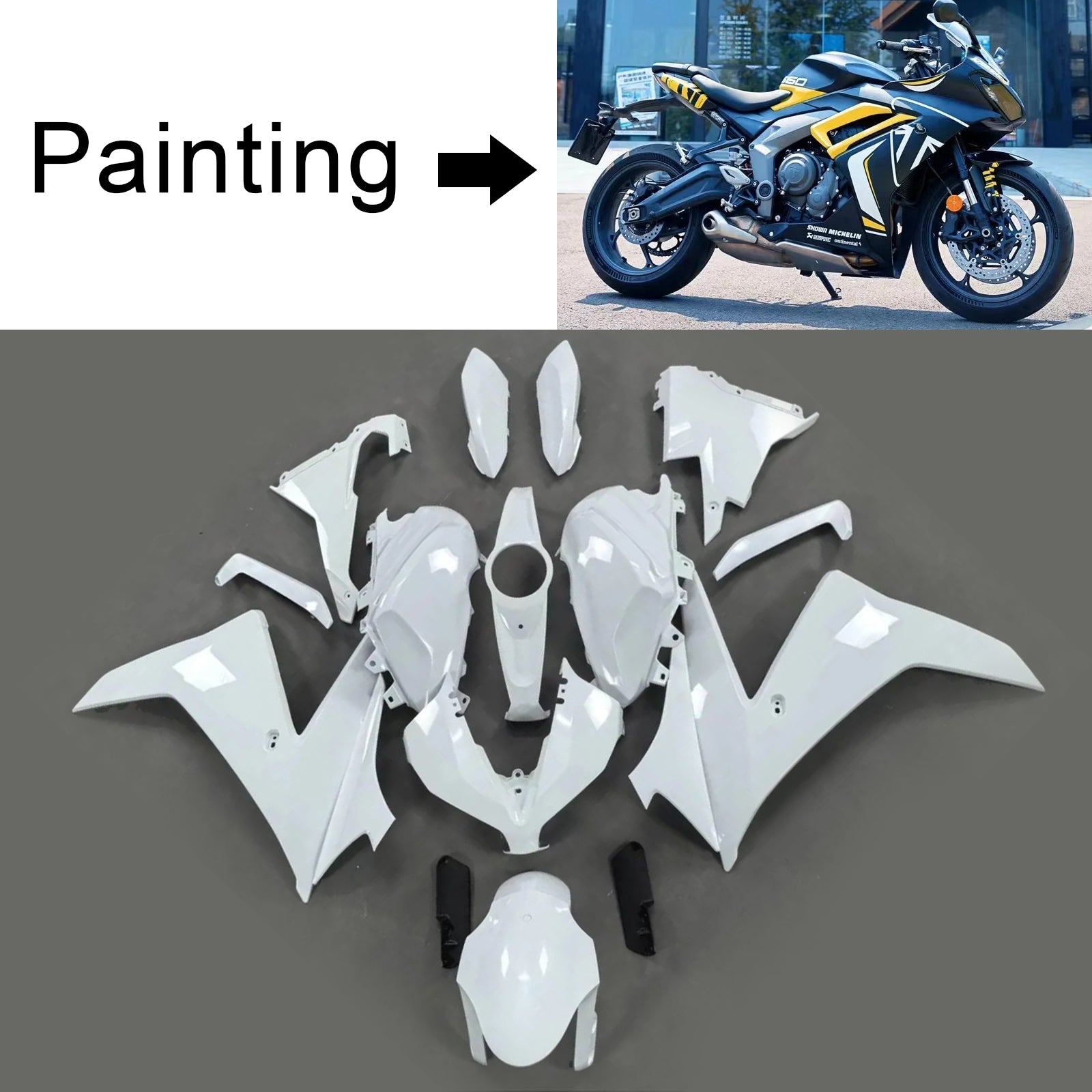 Injection Fairing Kit Bodywork Plastic ABS fit For Triumph Daytona 660 2024-2025