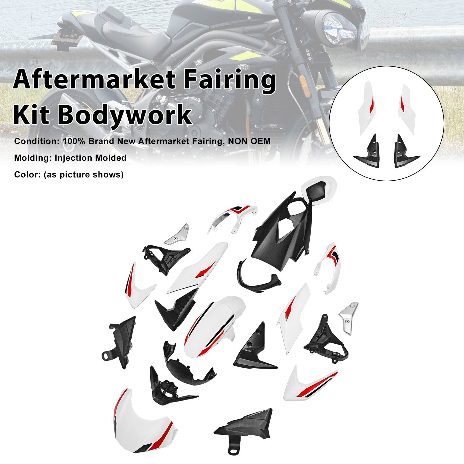 2020-2022 for Street Triple 765 R/RS Injection Bodywork Fairing Kit