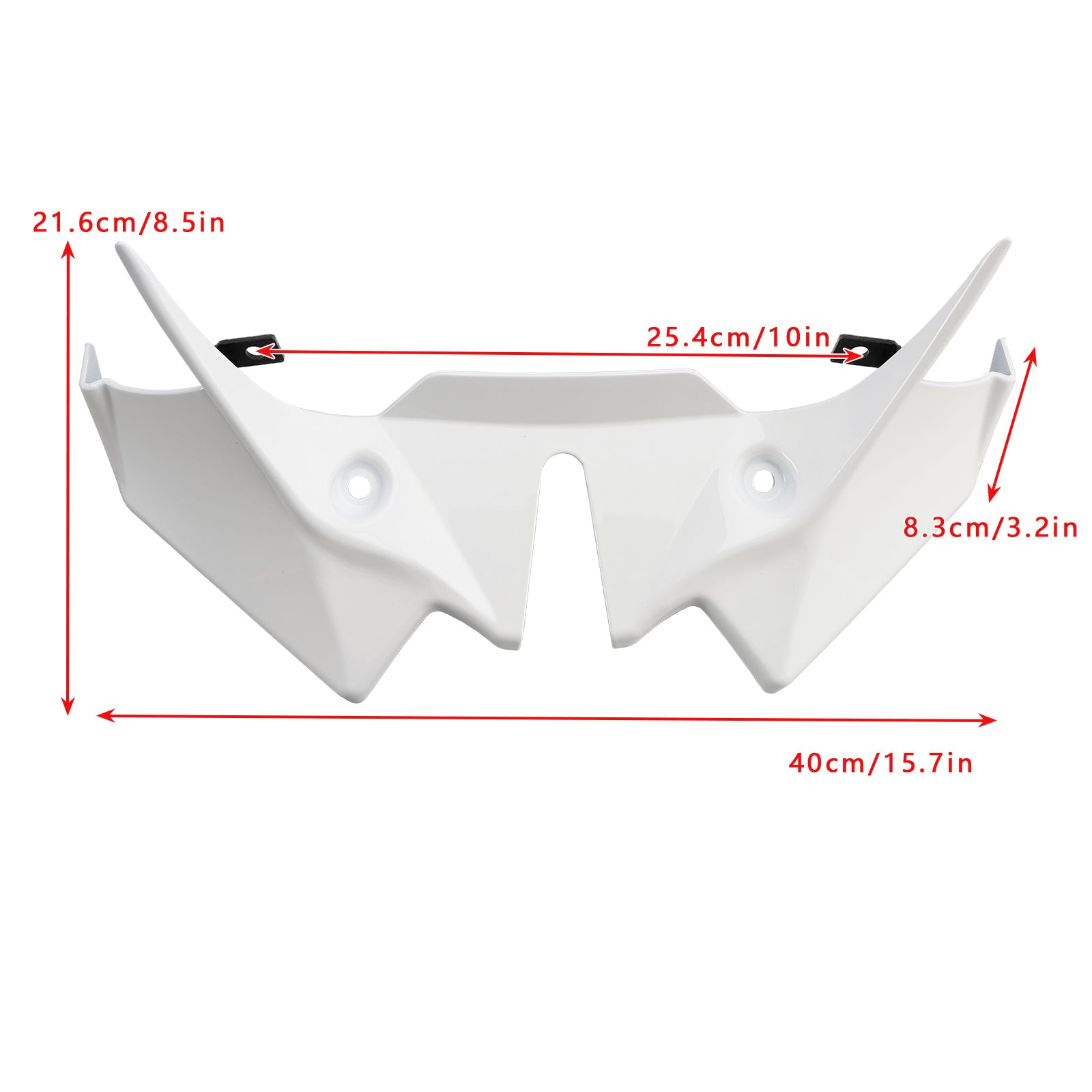 2021-2024 가와사키 Z650 프론트 다운포스 스포일러 익스텐션 페어링 화이트