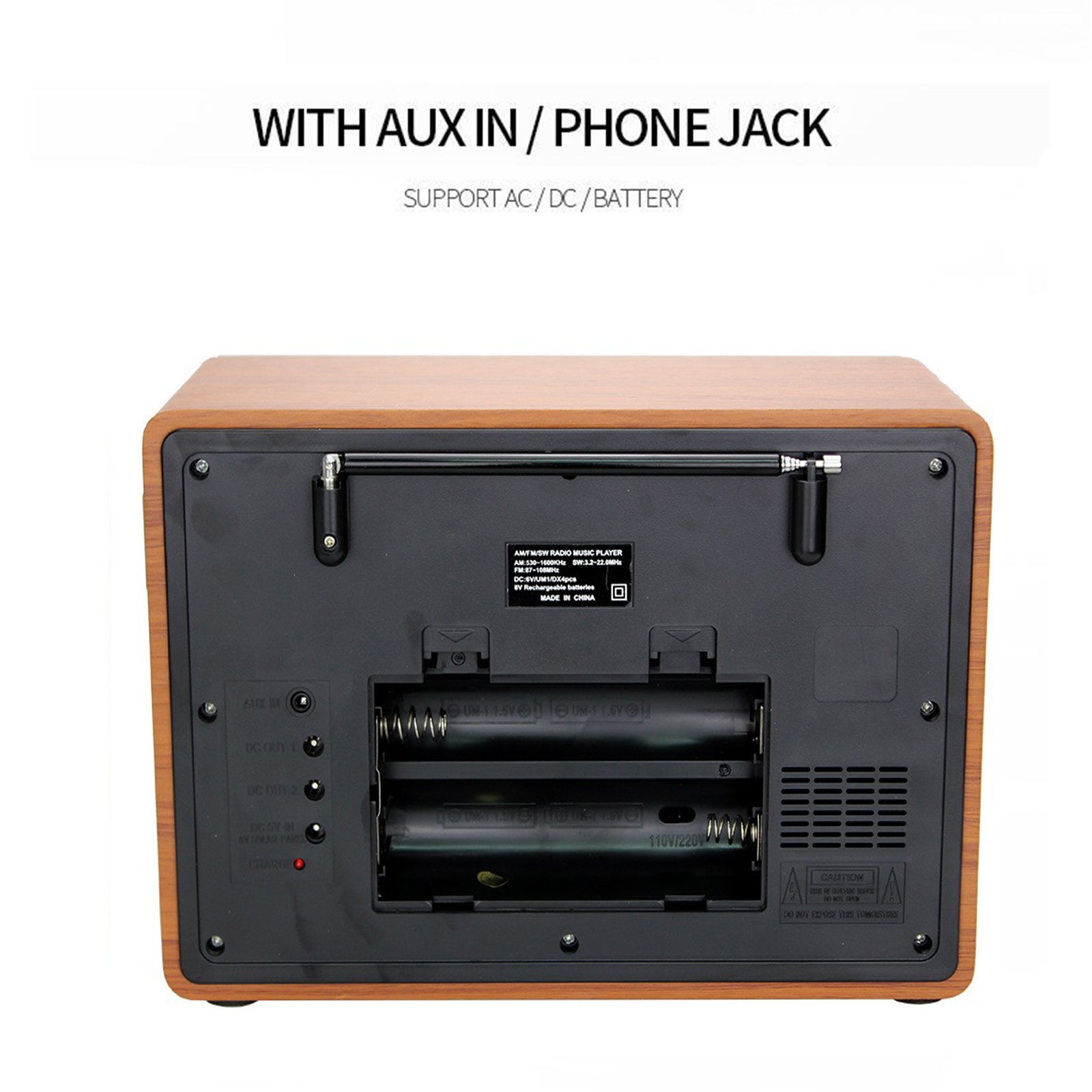 Retro-Style Decorative Radio Multifunction Music Player Bluetooth Speaker Radio