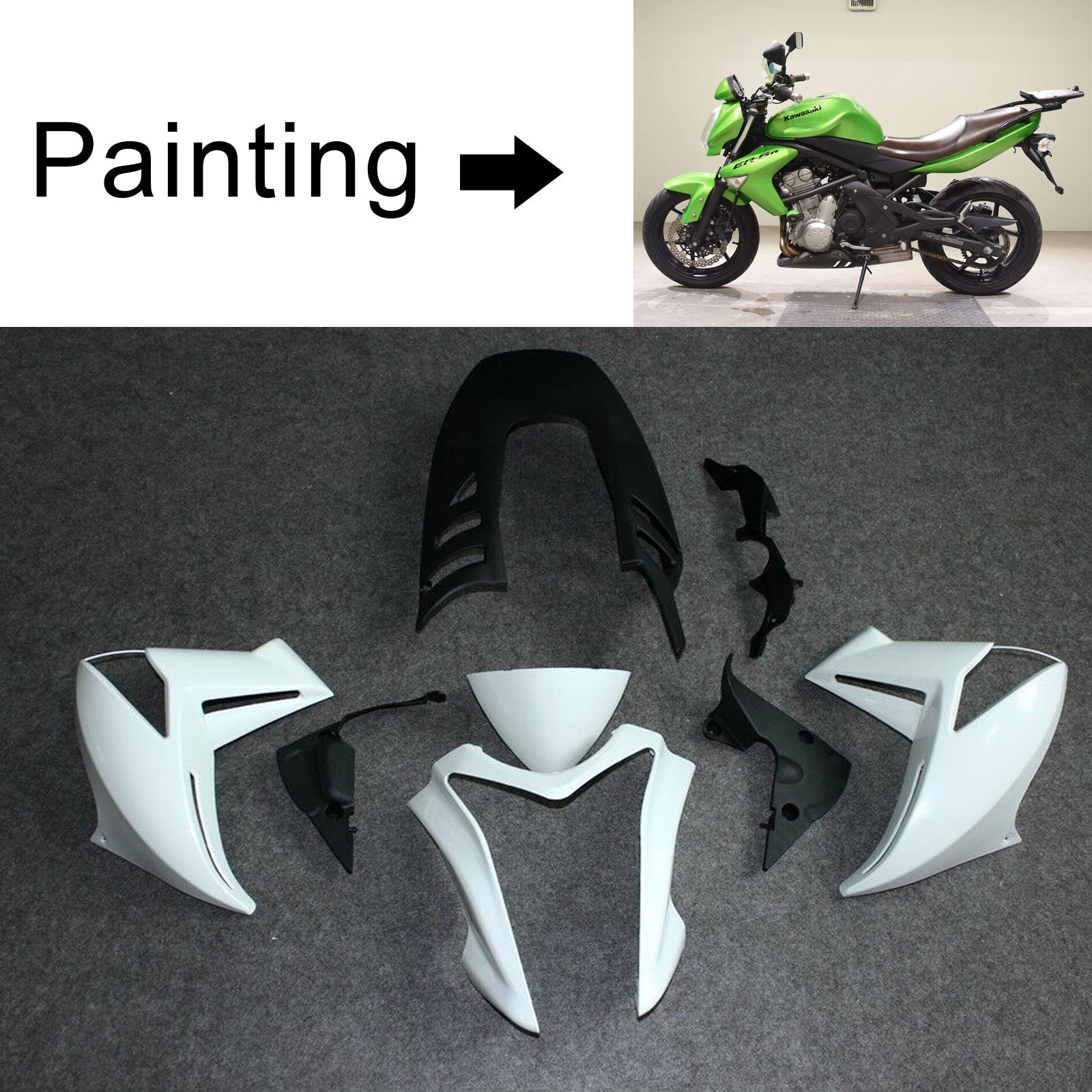 Kawasaki ER-6N ER6N 2009-2011 Fairing Kit Bodywork