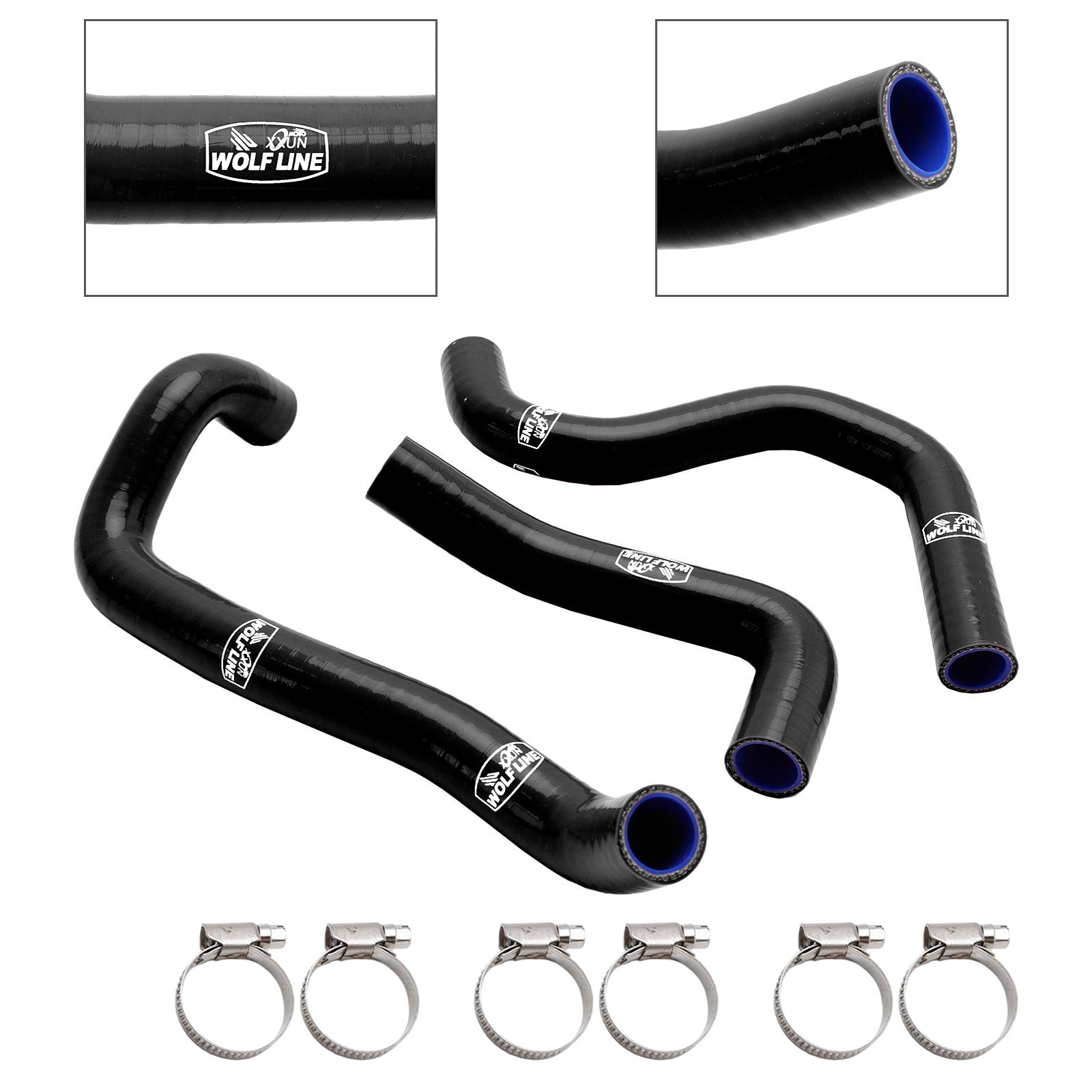 Silicone Radiator coolant Hose kit For Street Triple 765 R RS 2020-2022