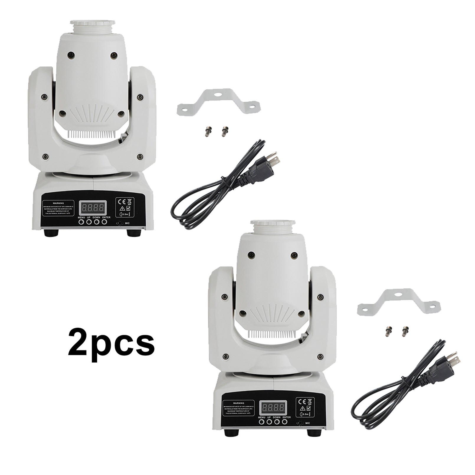 2Pcs Moving Head 120W 8Gobo Stage Lighting RGBW LED DJ DMX Beam Bar Party Light