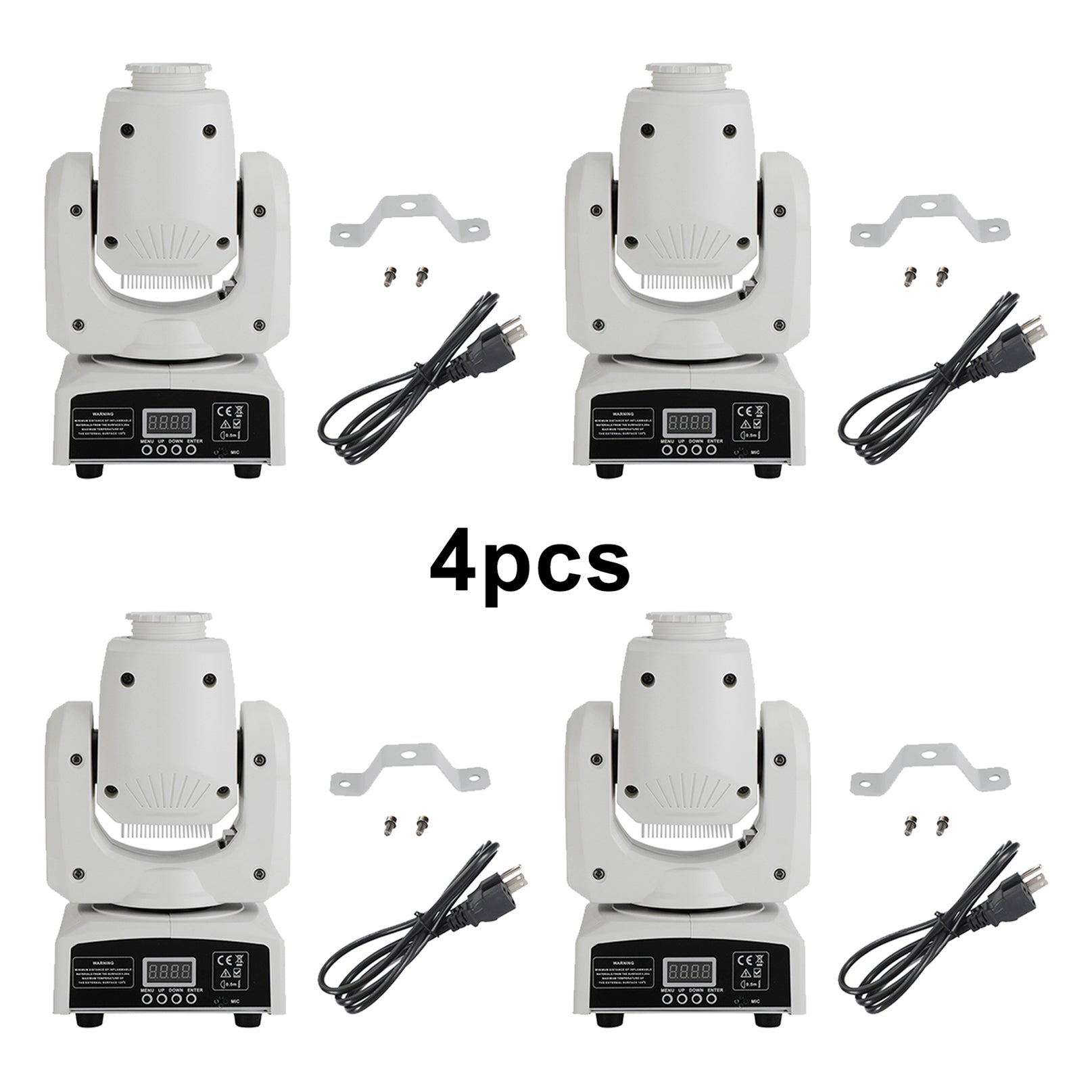 4Pcs Moving Head 120W 8Gobo Stage Lighting RGBW LED DJ DMX Beam Bar Party Light