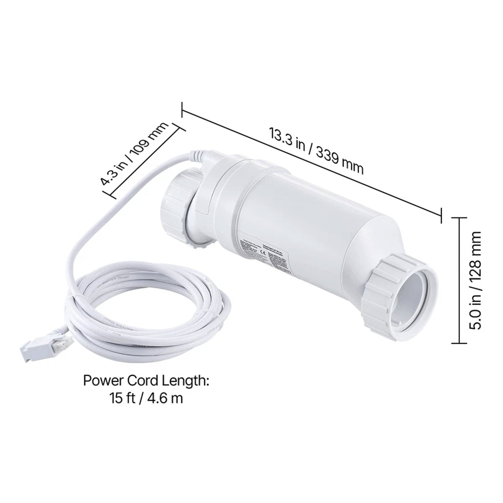 Salt Chlorine Generator 20CELL-15/89420001 40,000 Gallons For Swimming Pool