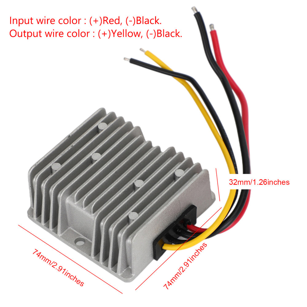 Waterproof DC 12V to 48V 4A 192W Step-Up Power Supply Converter Regulator