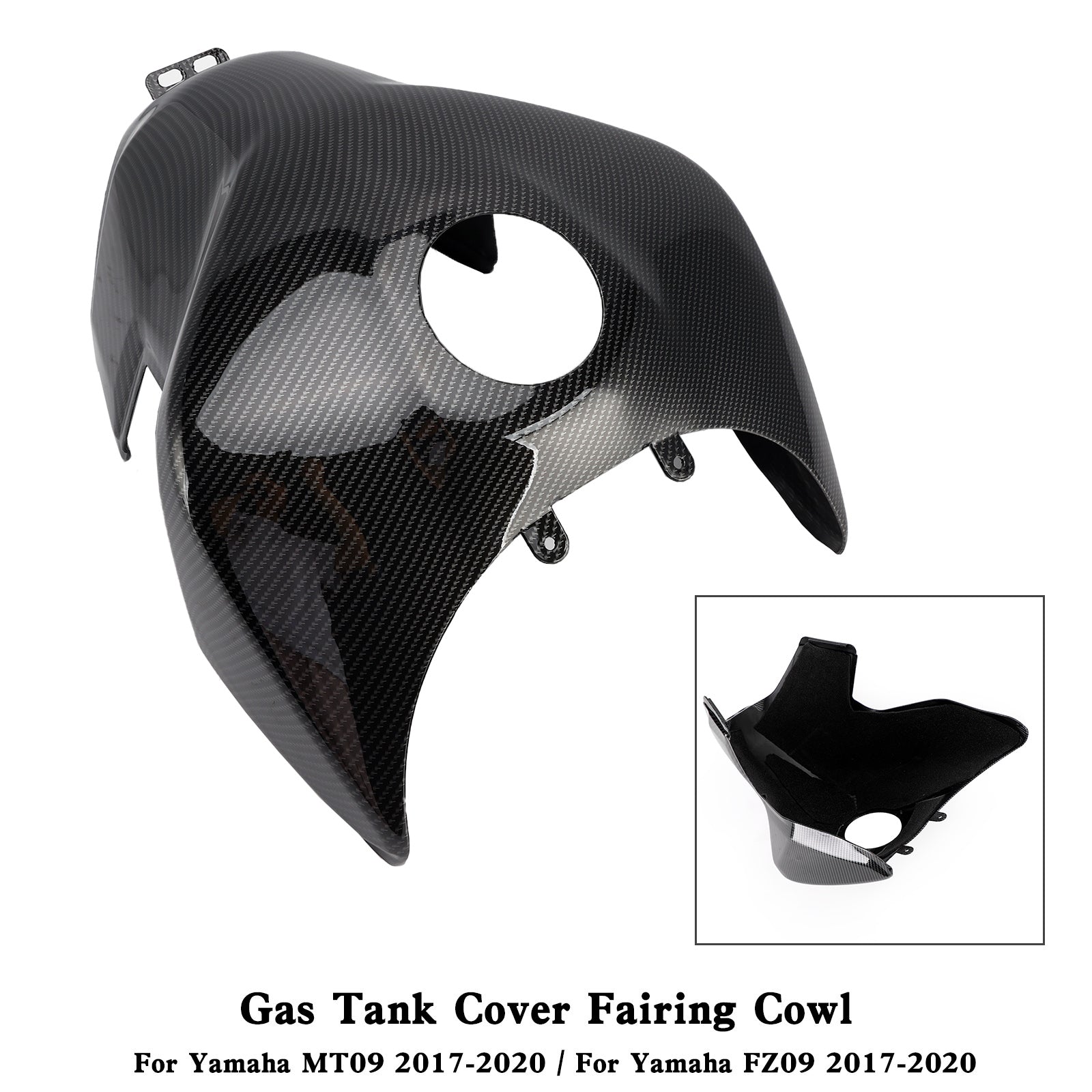 Gas Tank Cover Trim Fairing Cowl For Yamaha MT-09 MT09 FZ09 2017-2020 Carbon