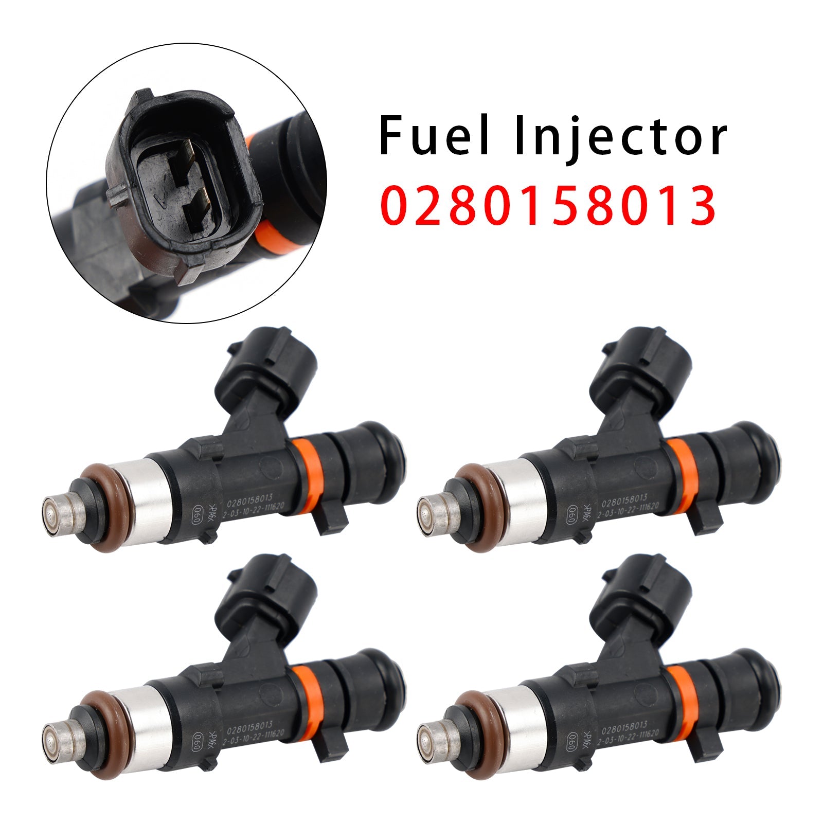 4Pcs Fuel Injector For Nissan Micra III (K12) NOTE(E11 NE11) 0280158013