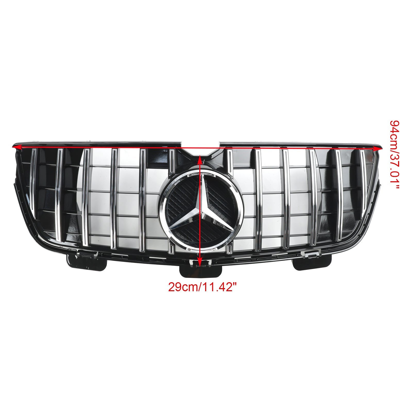 Mercedes-Benz GL X164 GL450 GL500 2010-12 Chrome Front Bumper Grill Grille