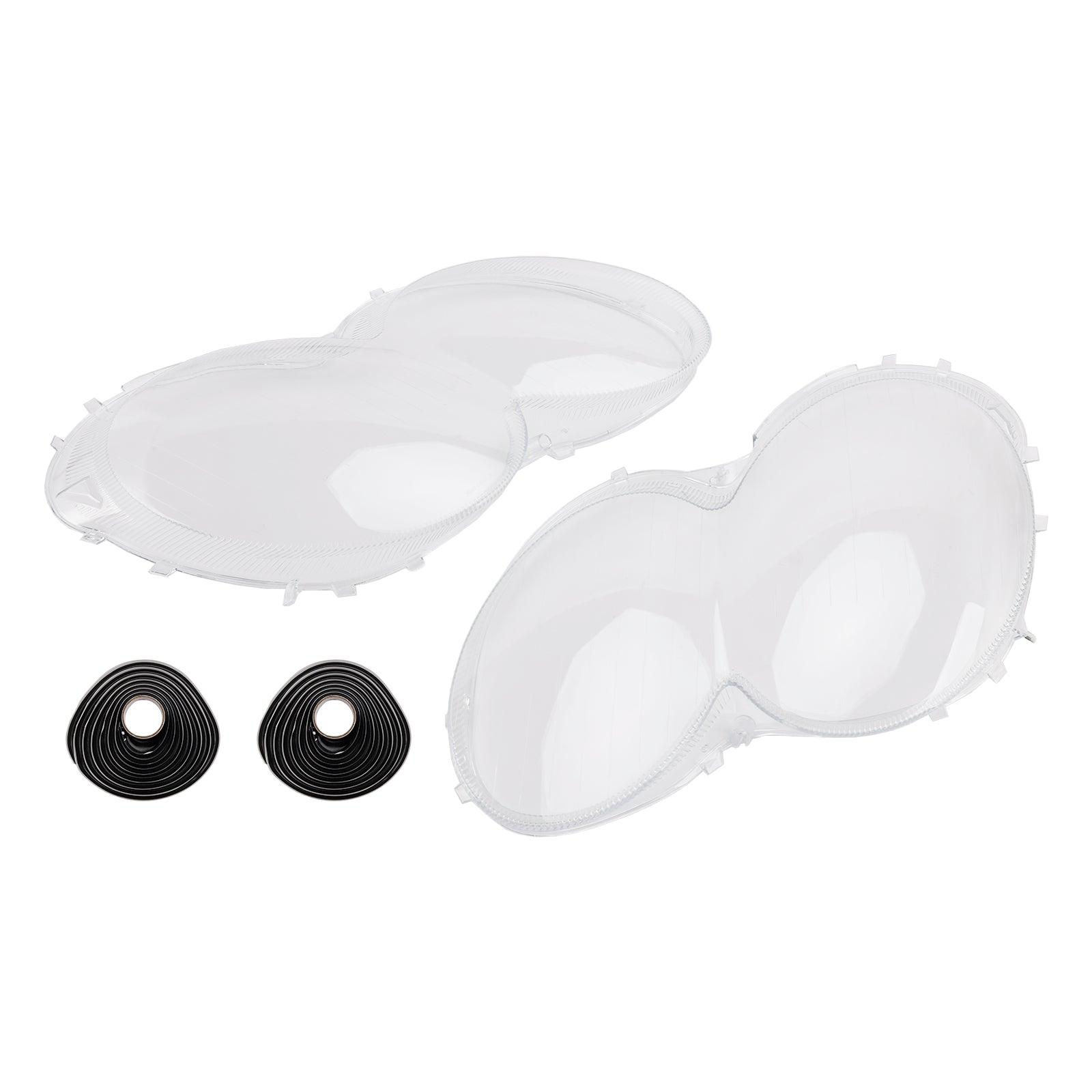 2003-2008 Benz W230/R230 SL500 SL600 2Pcs Headlight Shell Lens Cover+Glue