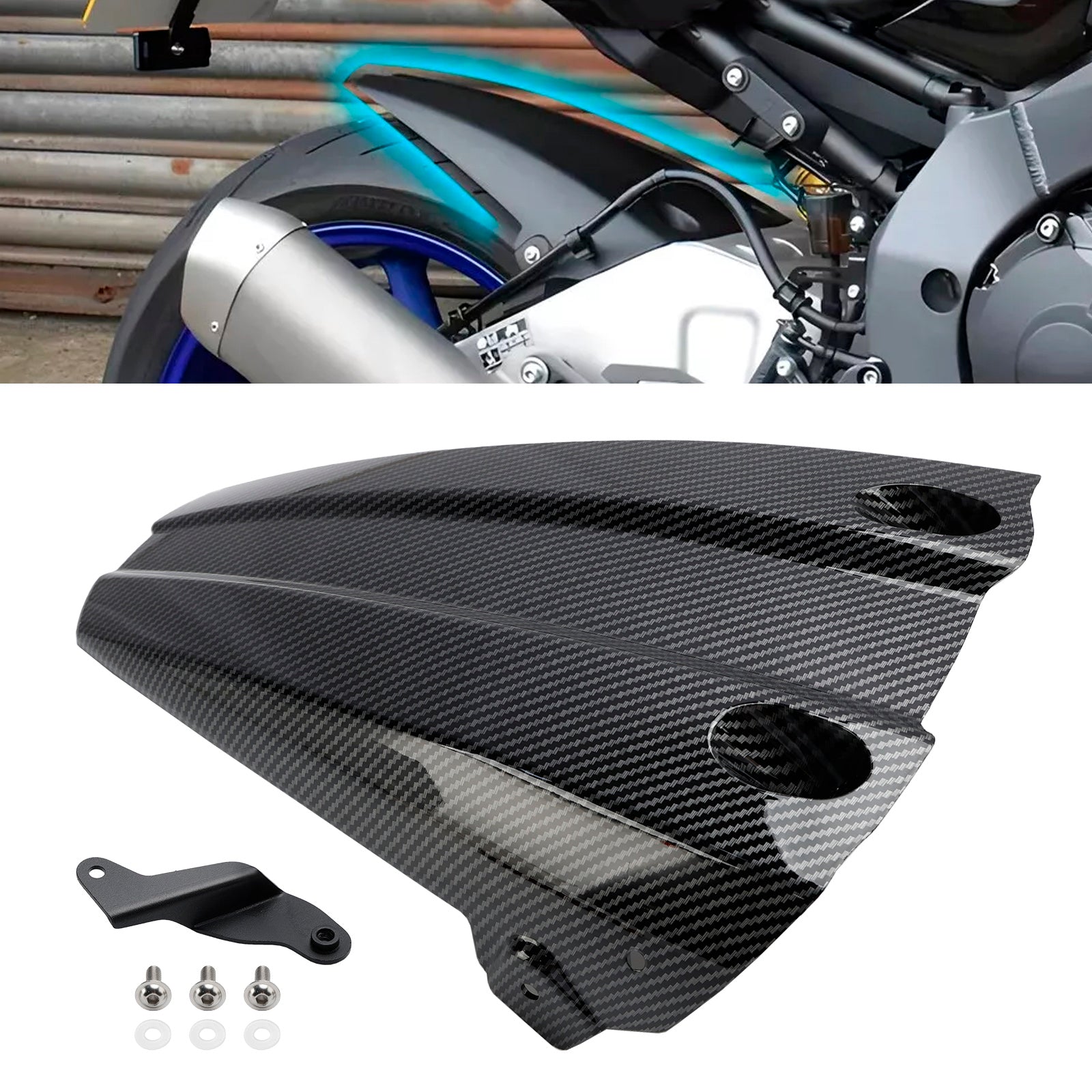 Rear Fender Mudguard Fairing For Yamaha MT-10 / SP MT10 2016-2024
